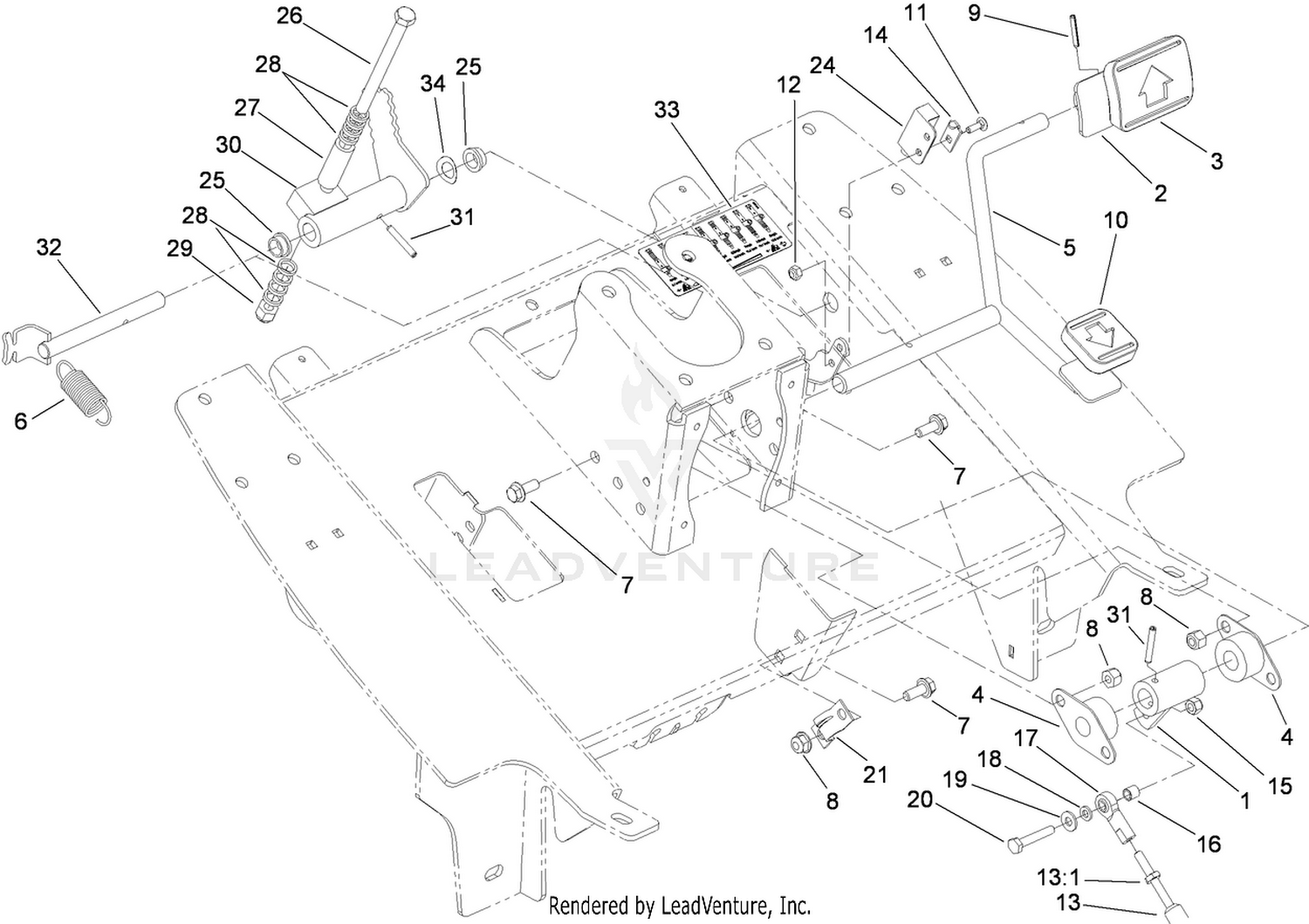 Traction Pedal Assembly