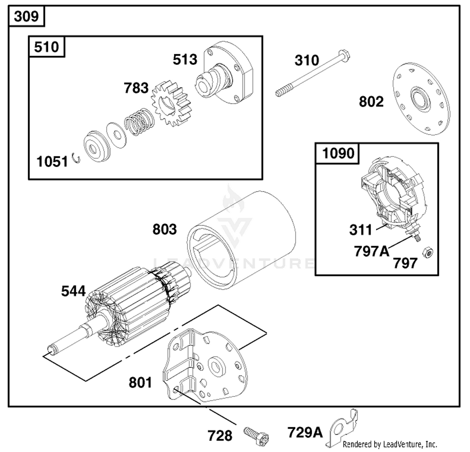 Engine Briggs  Stratton Model 28q777-0690-E1 7