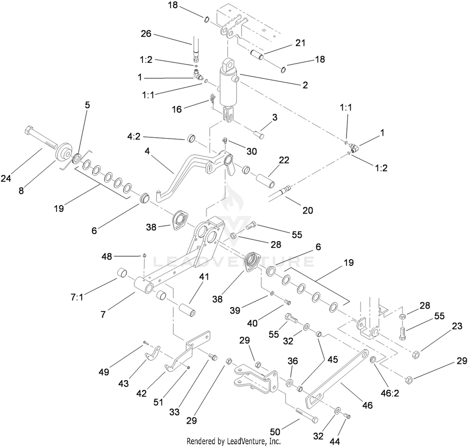 Center Lift Arm Assembly