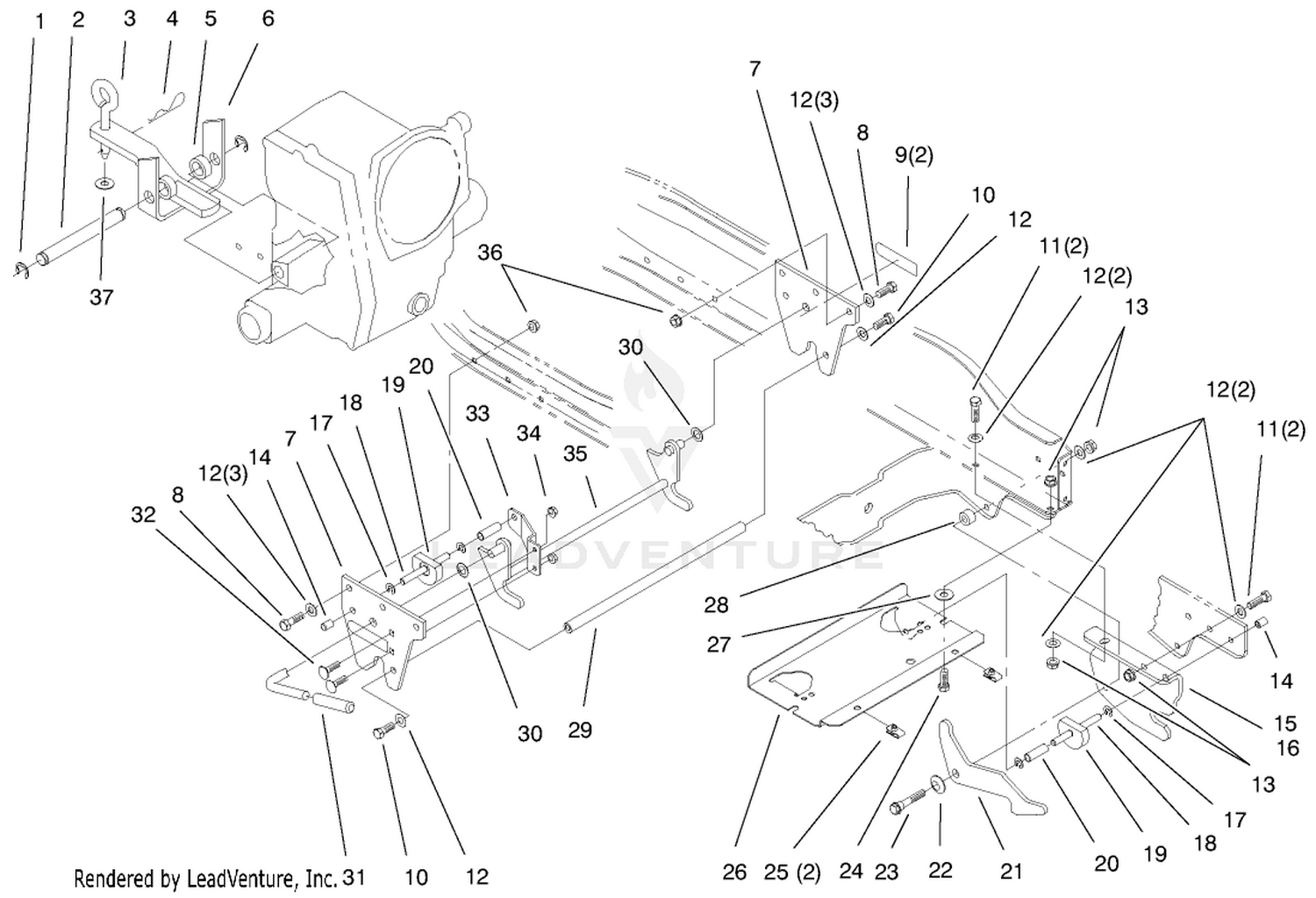 Attach A Matic And Hitch Assembly