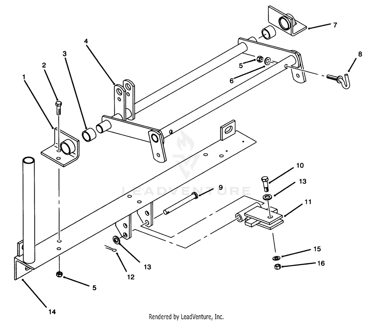 Rake Mounting Kit Model No. 08814 (optional)