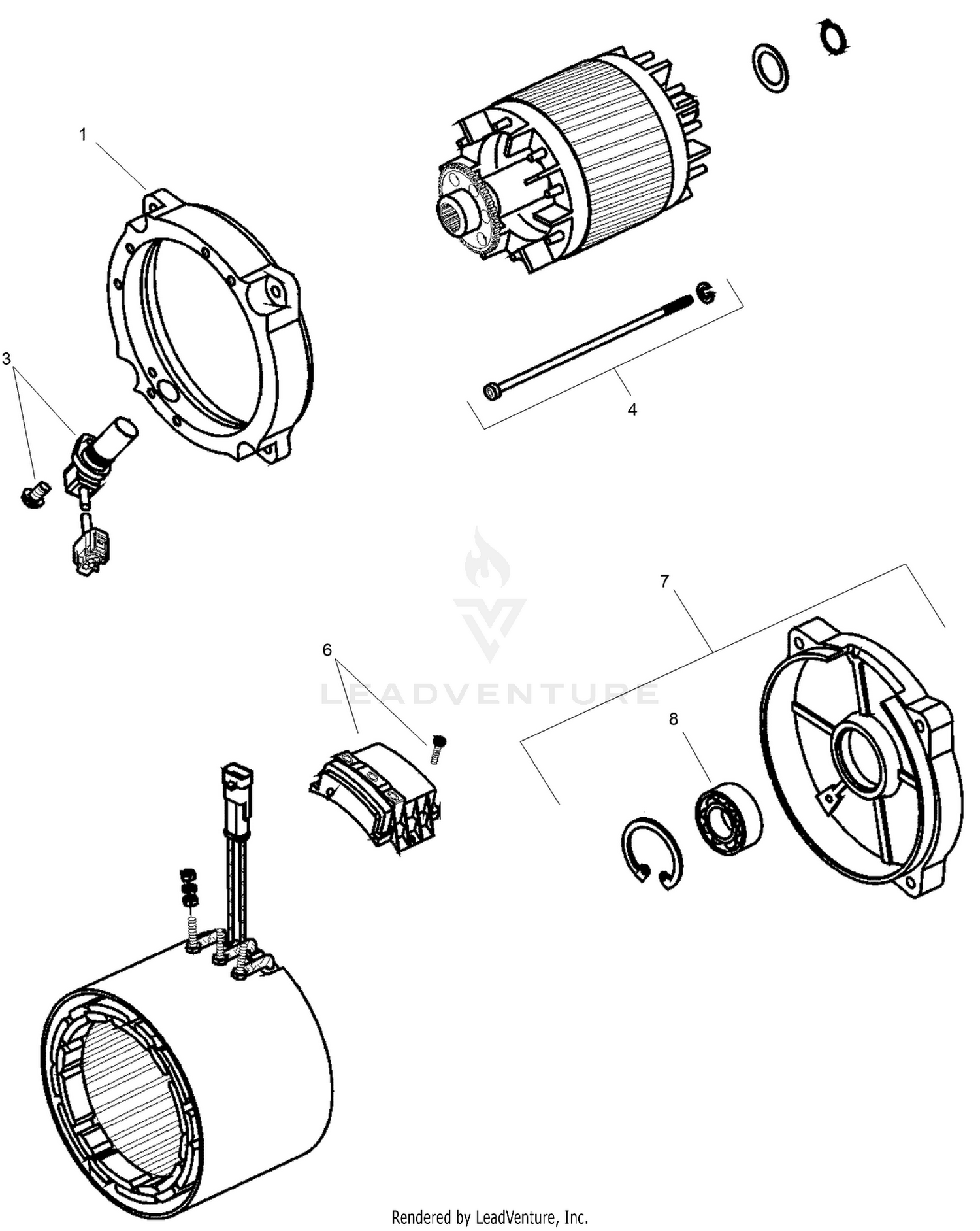 Electric Motor Assembly No. 137-6936