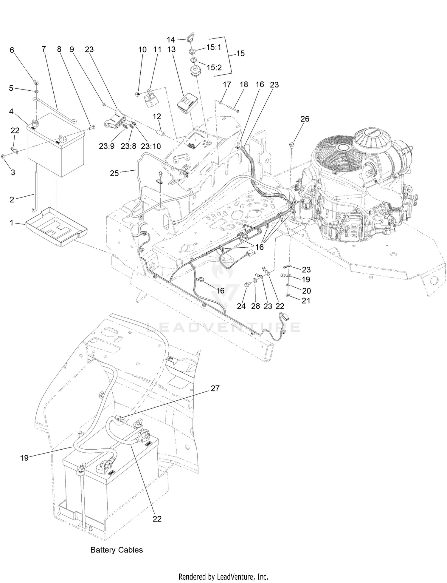 Battery and Electrical System Assembly