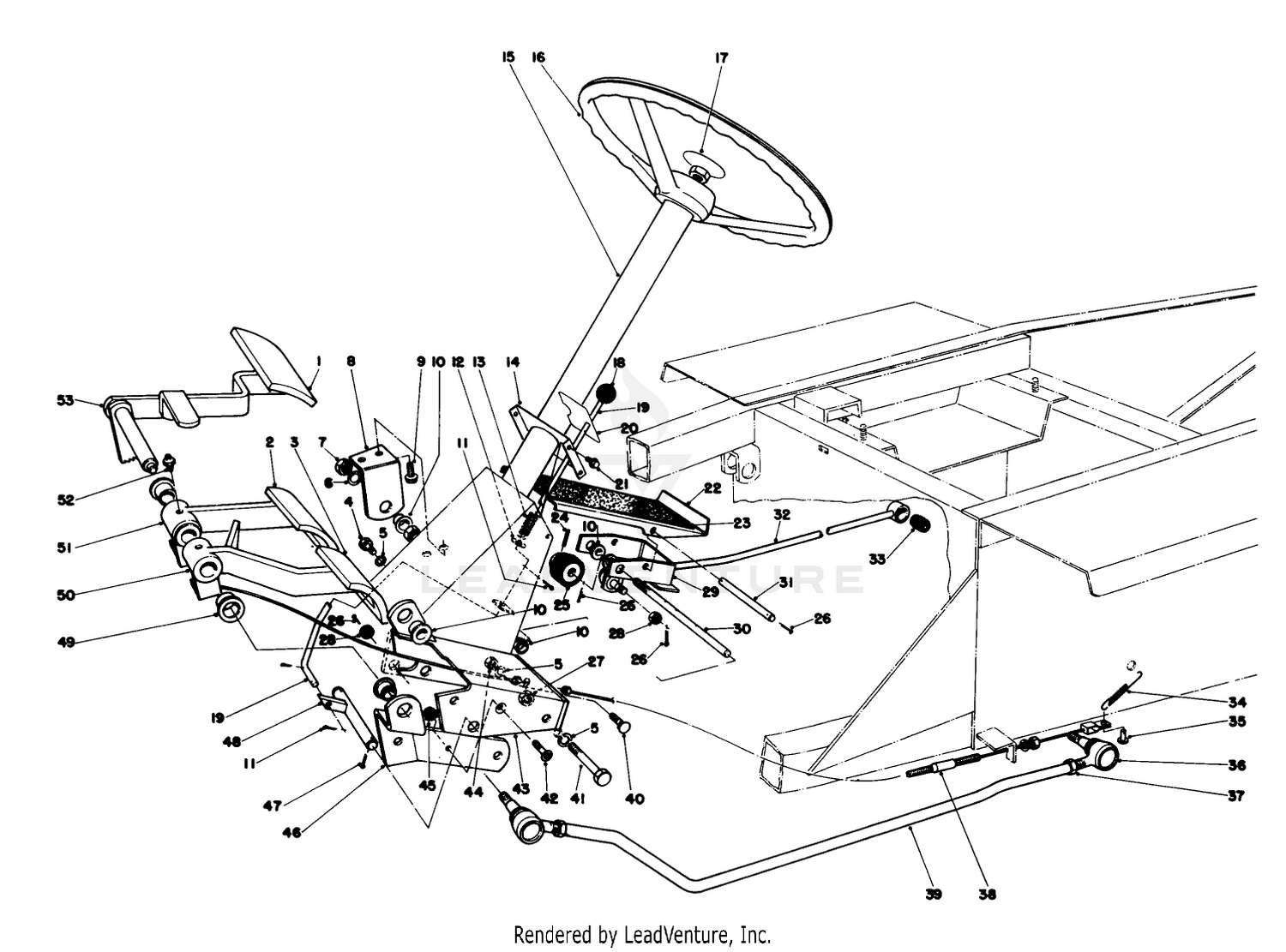 Brake  Steering Gear Assembly