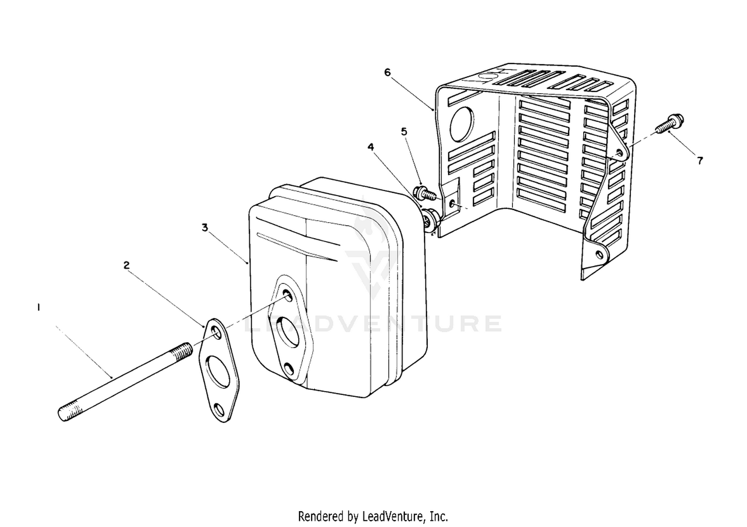 Muffler Assembly (engine Model No. Vmk9-2)