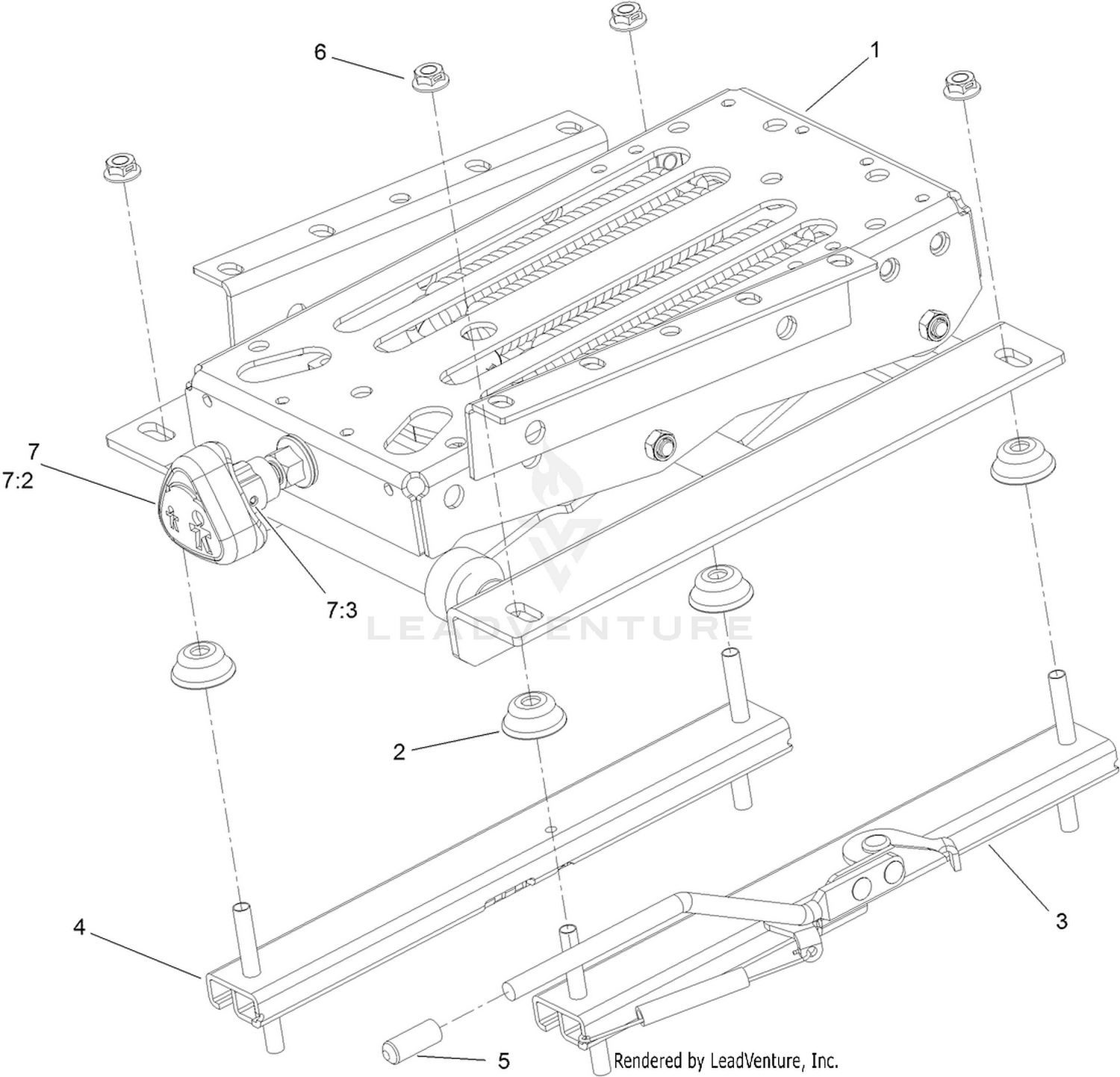 Seat Suspension Assembly No. 110-9730