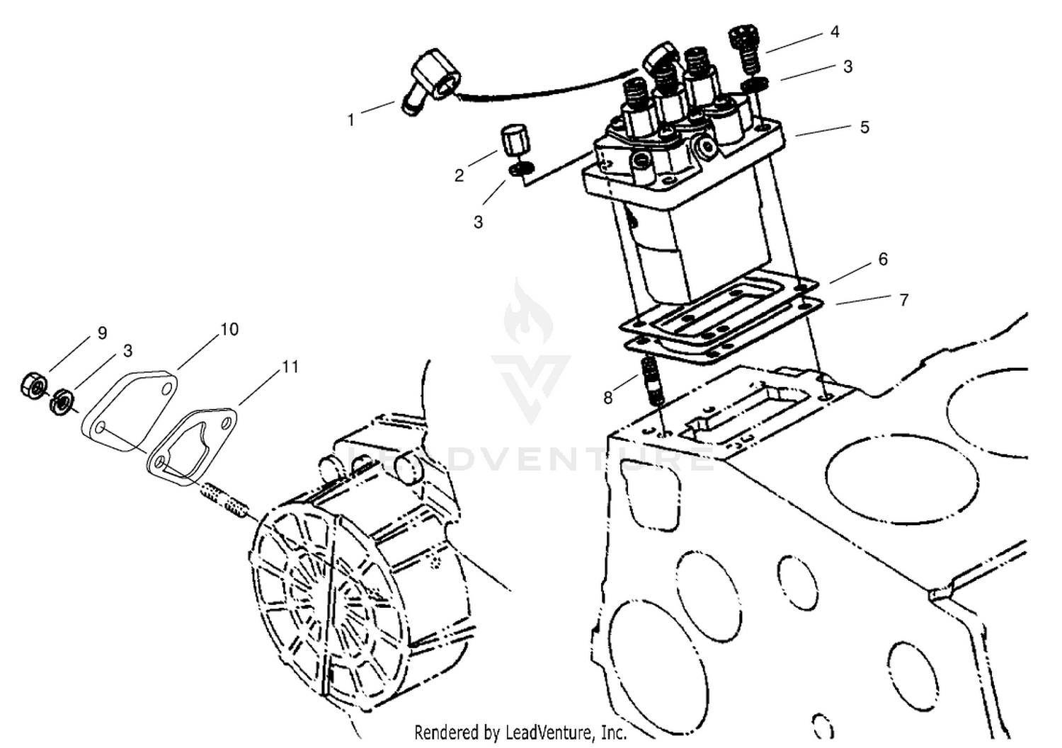 Injection Pump Installation Assembly