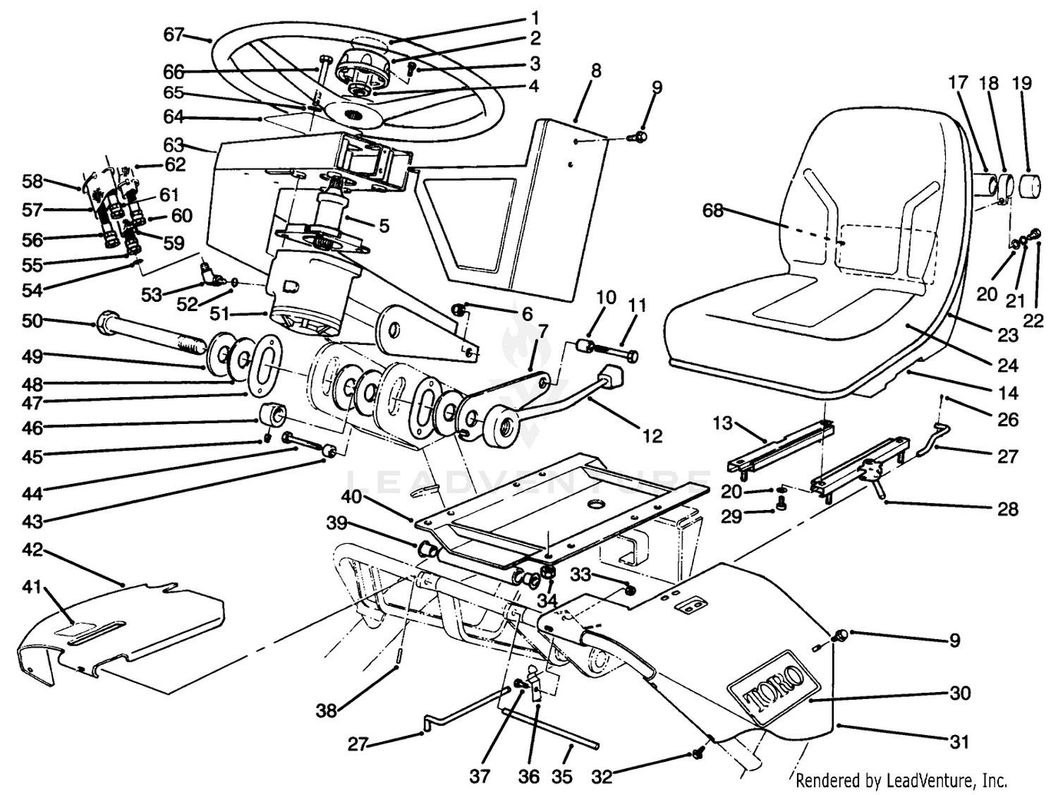 Steering  Seat Assembly