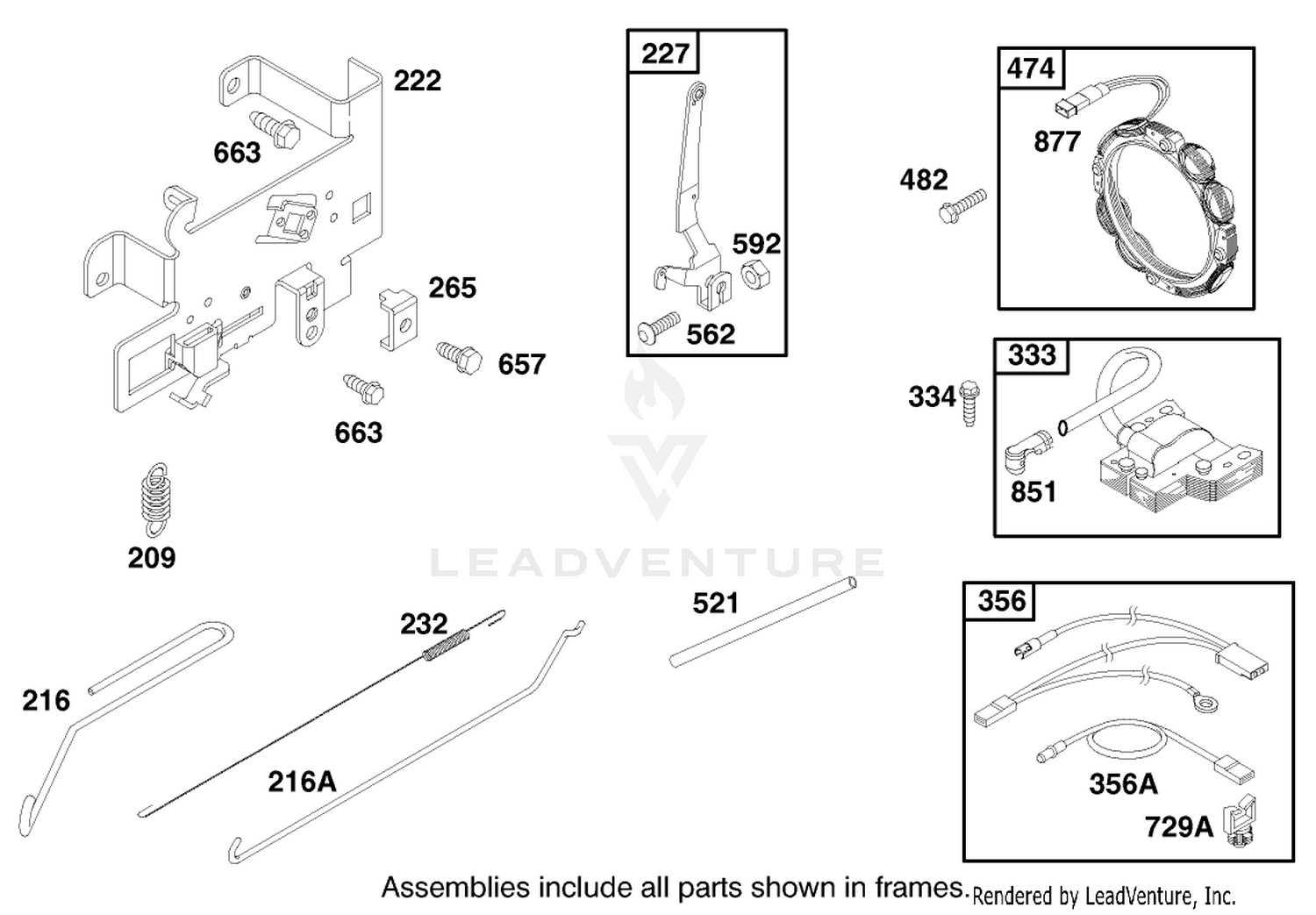 Engine Briggs  Stratton Model 28q777-0668-E1 6