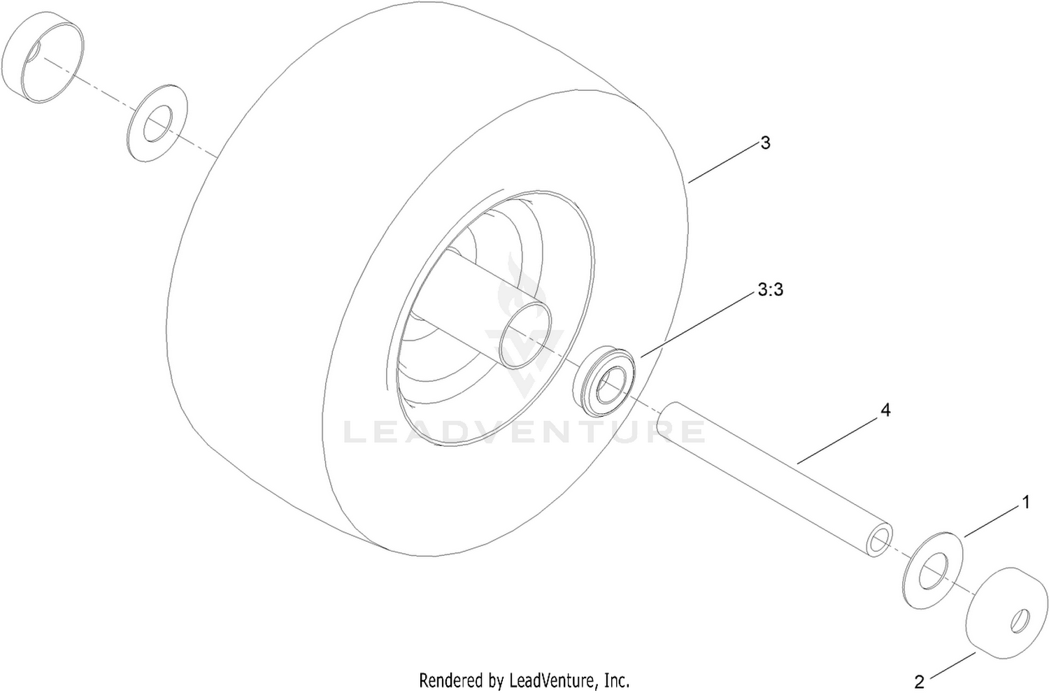 Caster Wheel Kit Assembly No. 145-0488