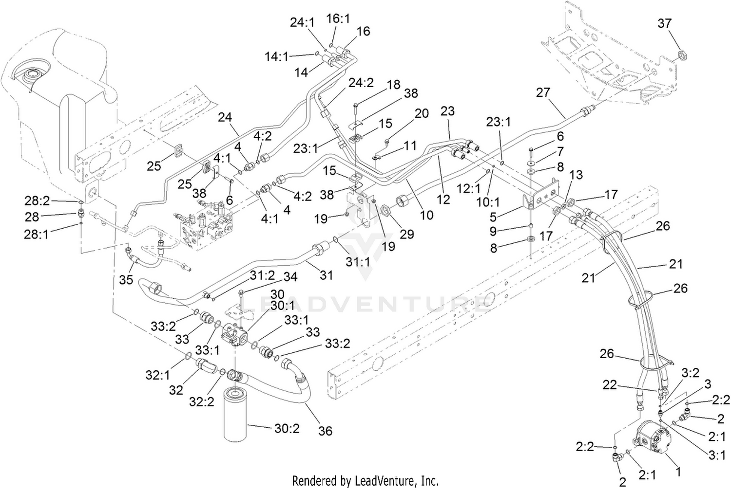 No. 2 and 3 Reel Drive Hydraulic Assembly