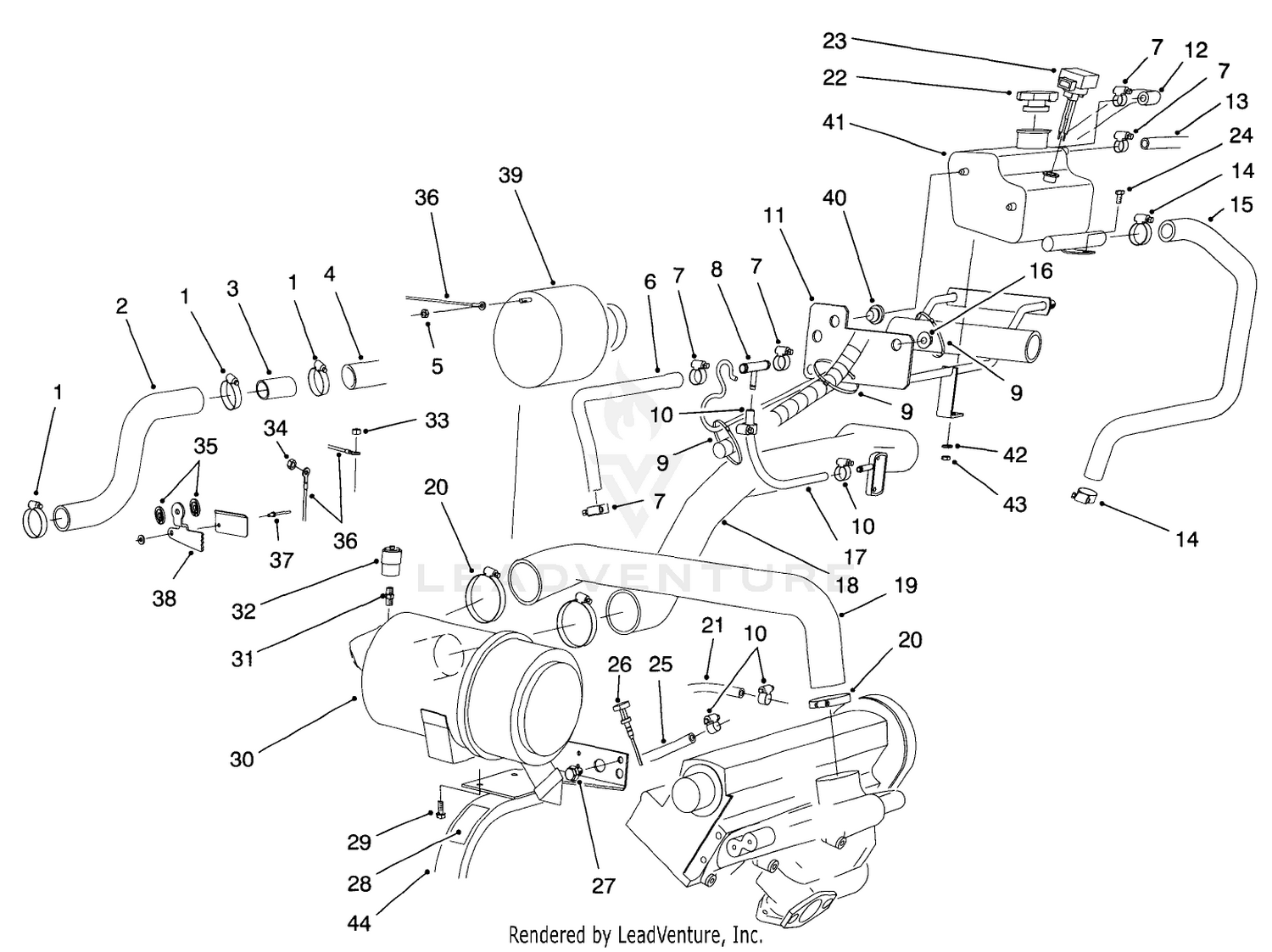 Engine Plumbing Assembly