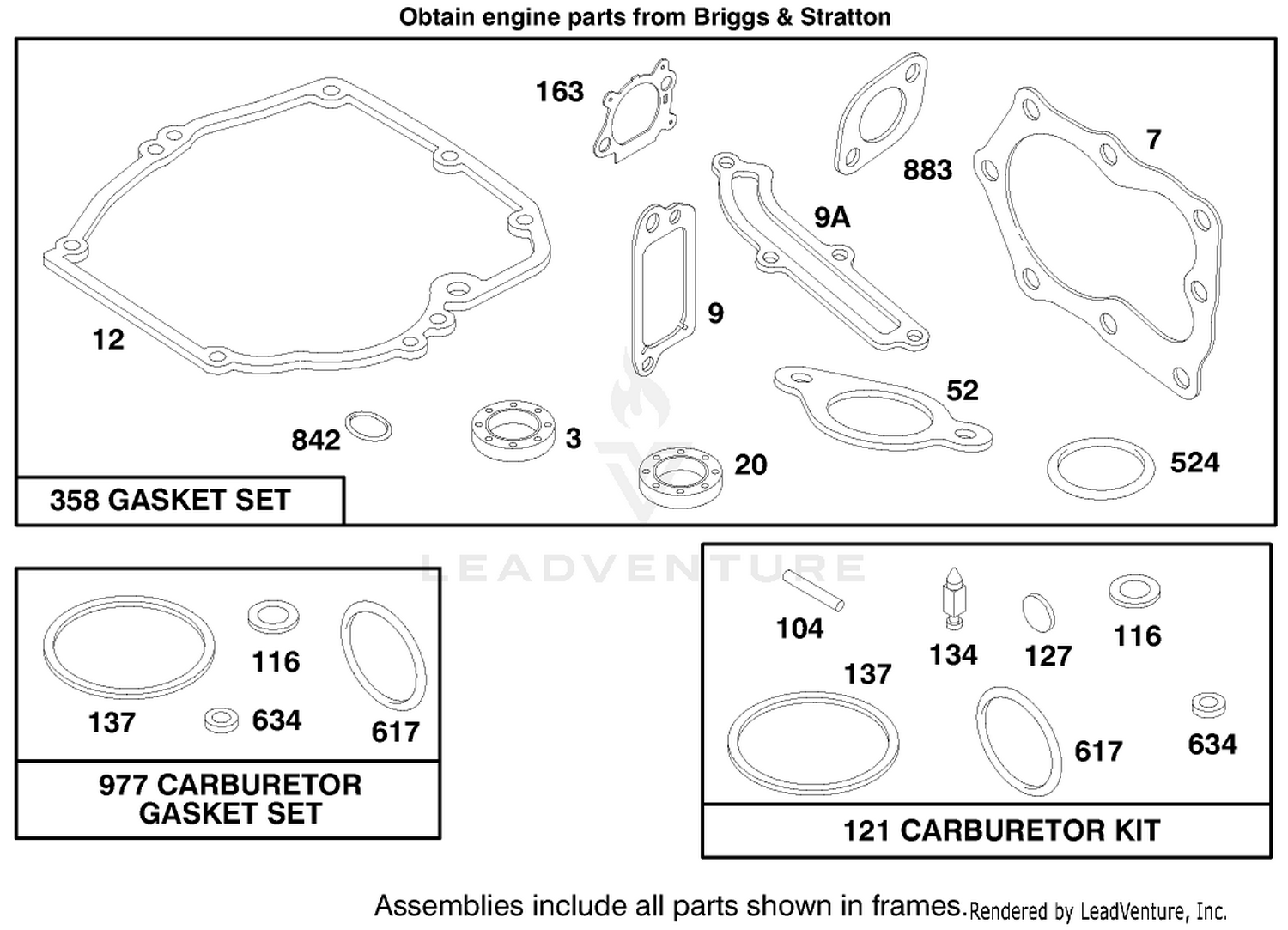 Engine Briggs  Stratton Model 12f802-0667-01 9