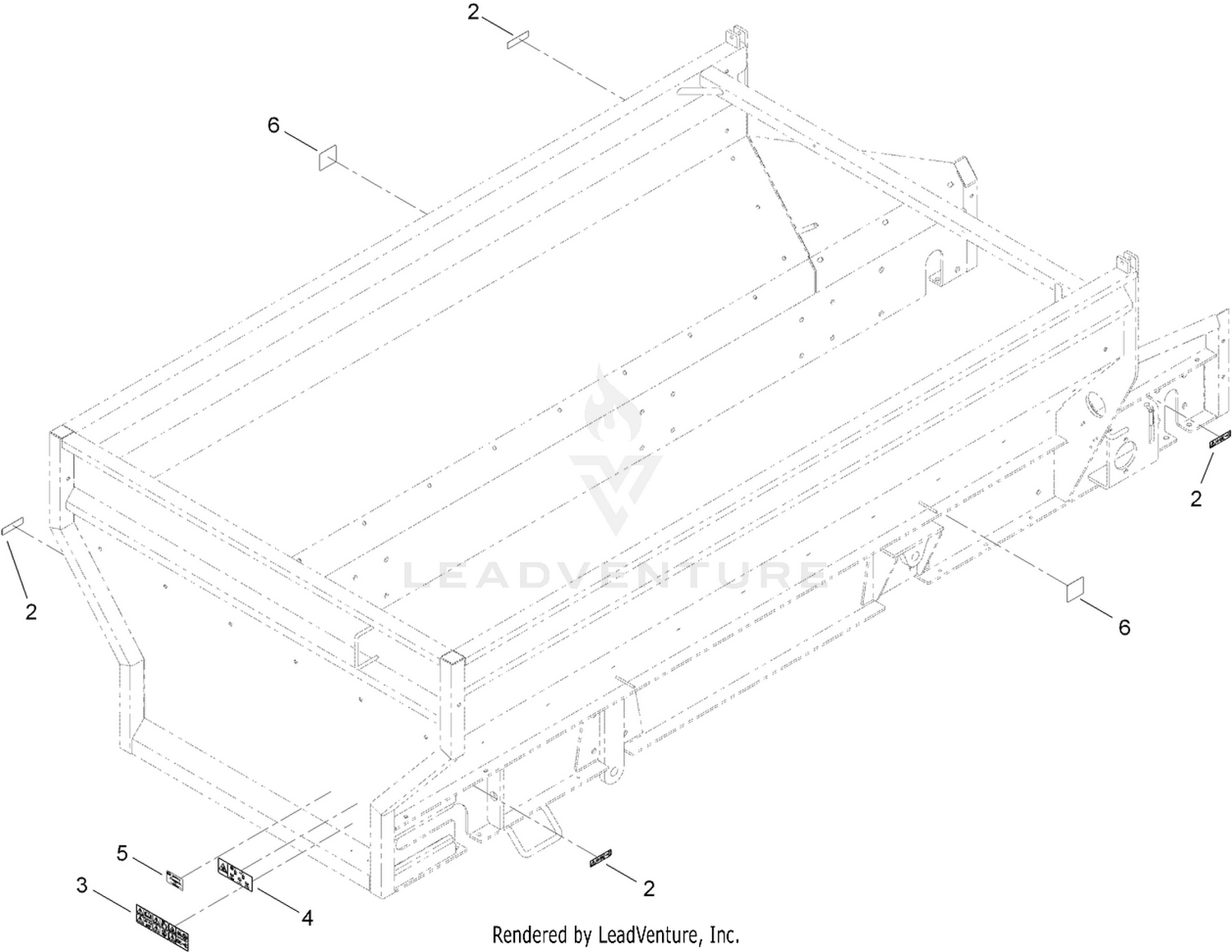 Box Frame Decal Assembly No. 120-0890