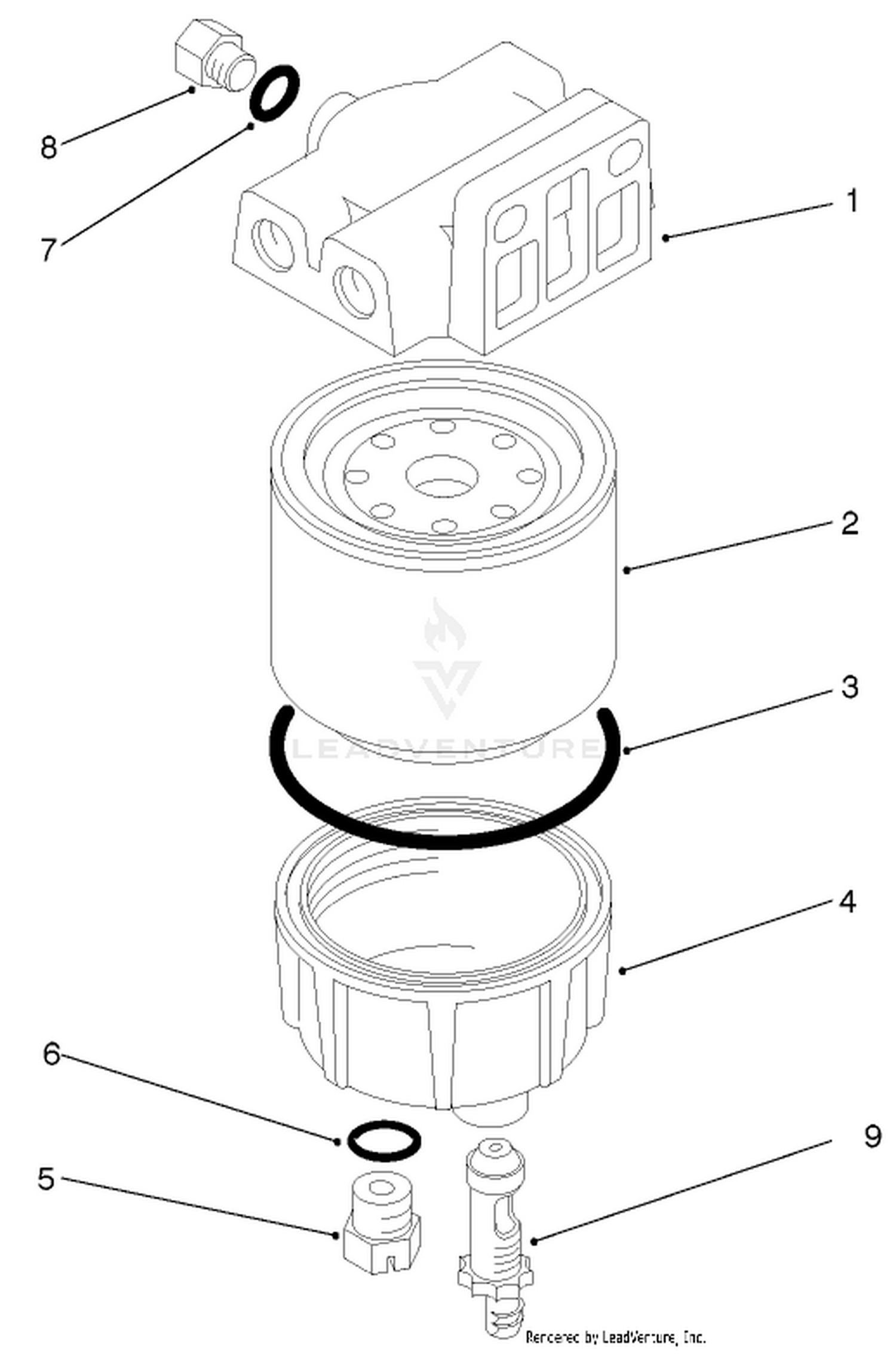 Water/fuel Filter Assembly No. 98-9305