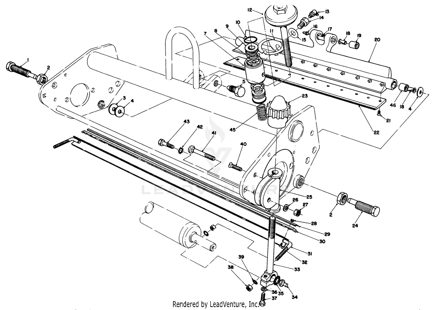 Bedbar  Scraper Comb Assembly (cutting Unit Models No. 04450  04468)