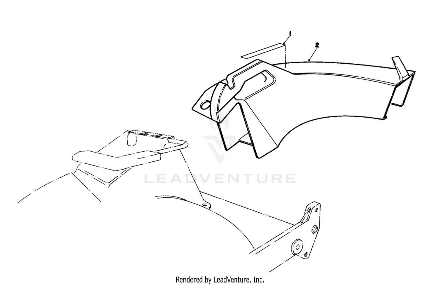 Side Discharge Chute Model No. 59168 (optional)