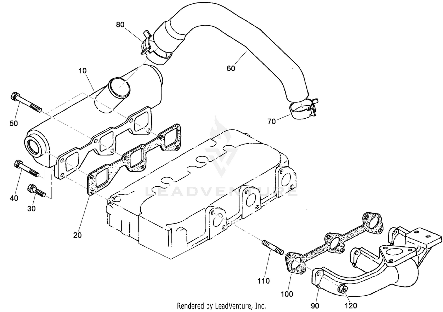 Inlet and Exhaust Manifold Assembly