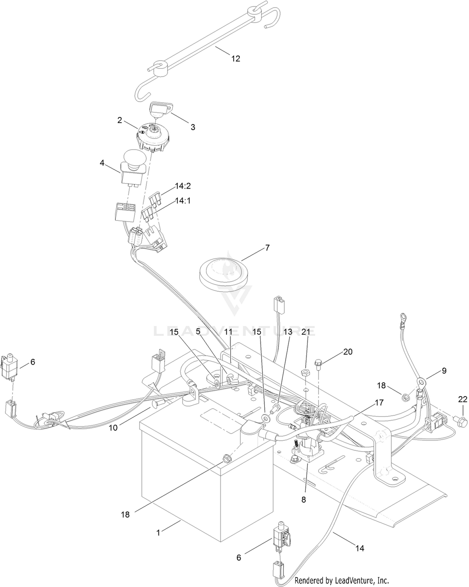 Battery and Electrical Assembly