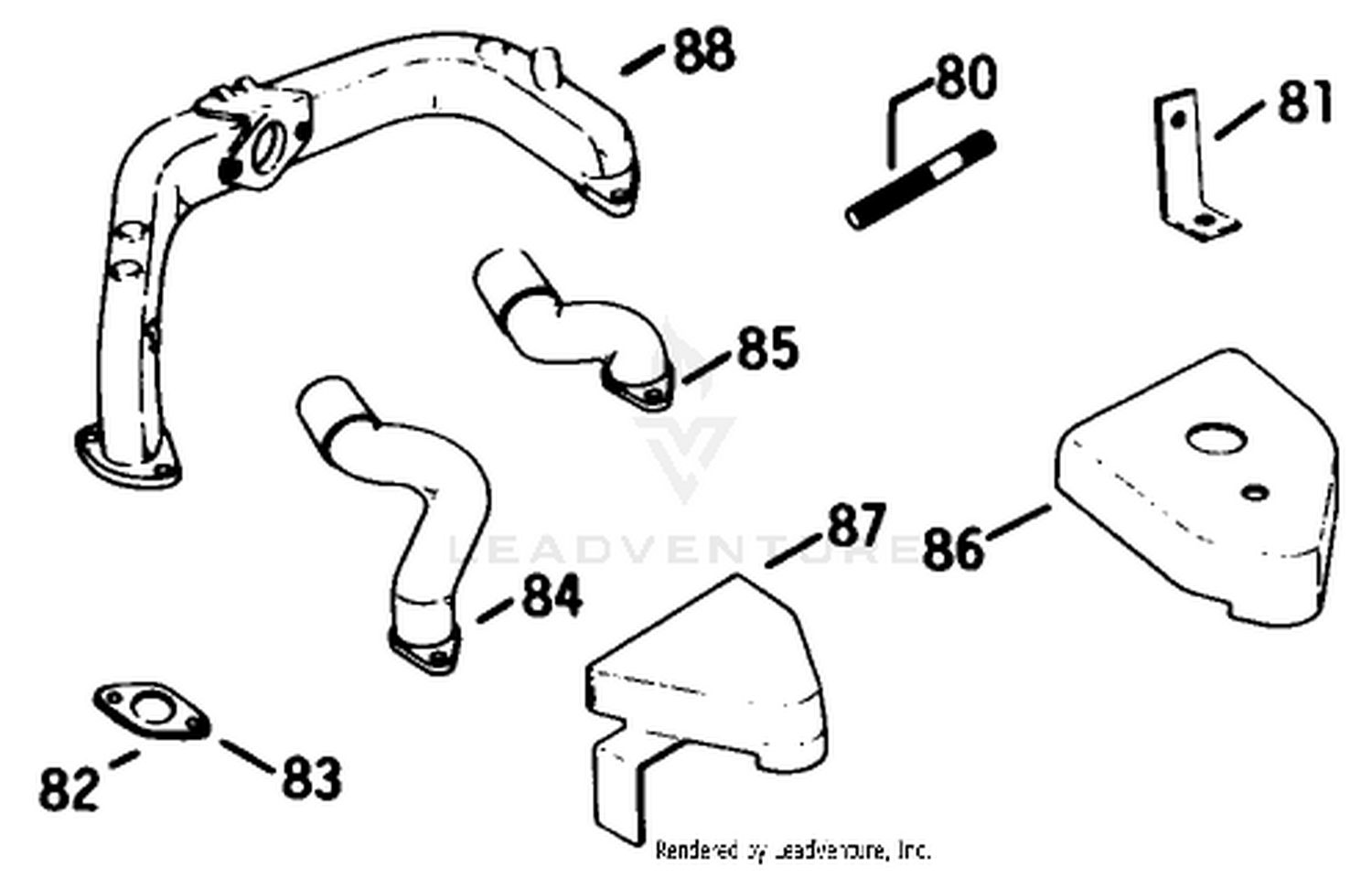 Engine Model No. K582qs Type No. Ps-36315 (continued) Intakes  Exhaust Manifolds-Group 12