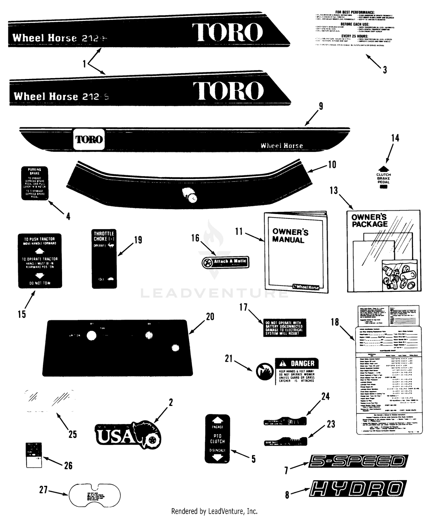 Decal  Miscellaneous Parts Assembly