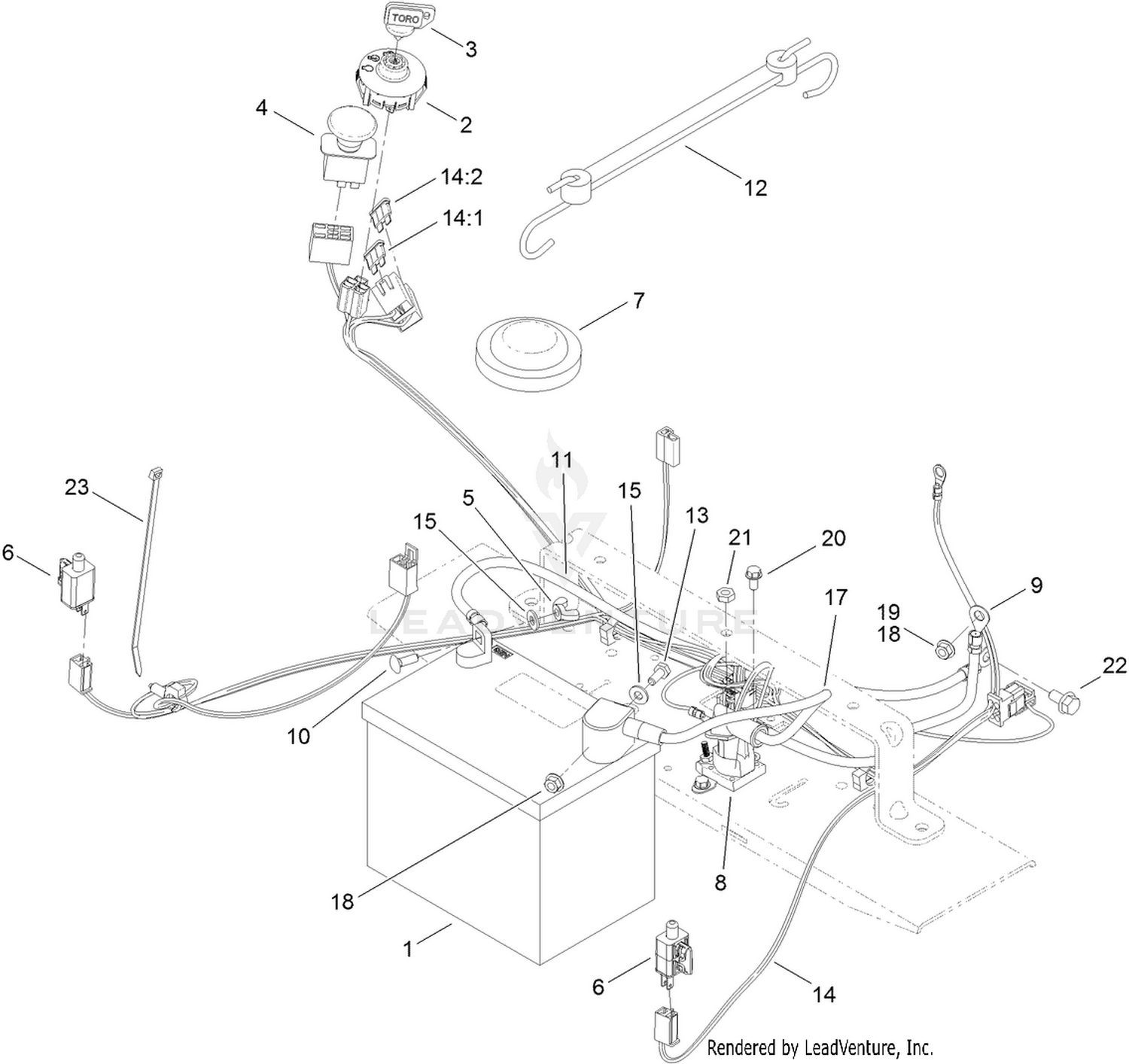 Battery and Electrical Assembly