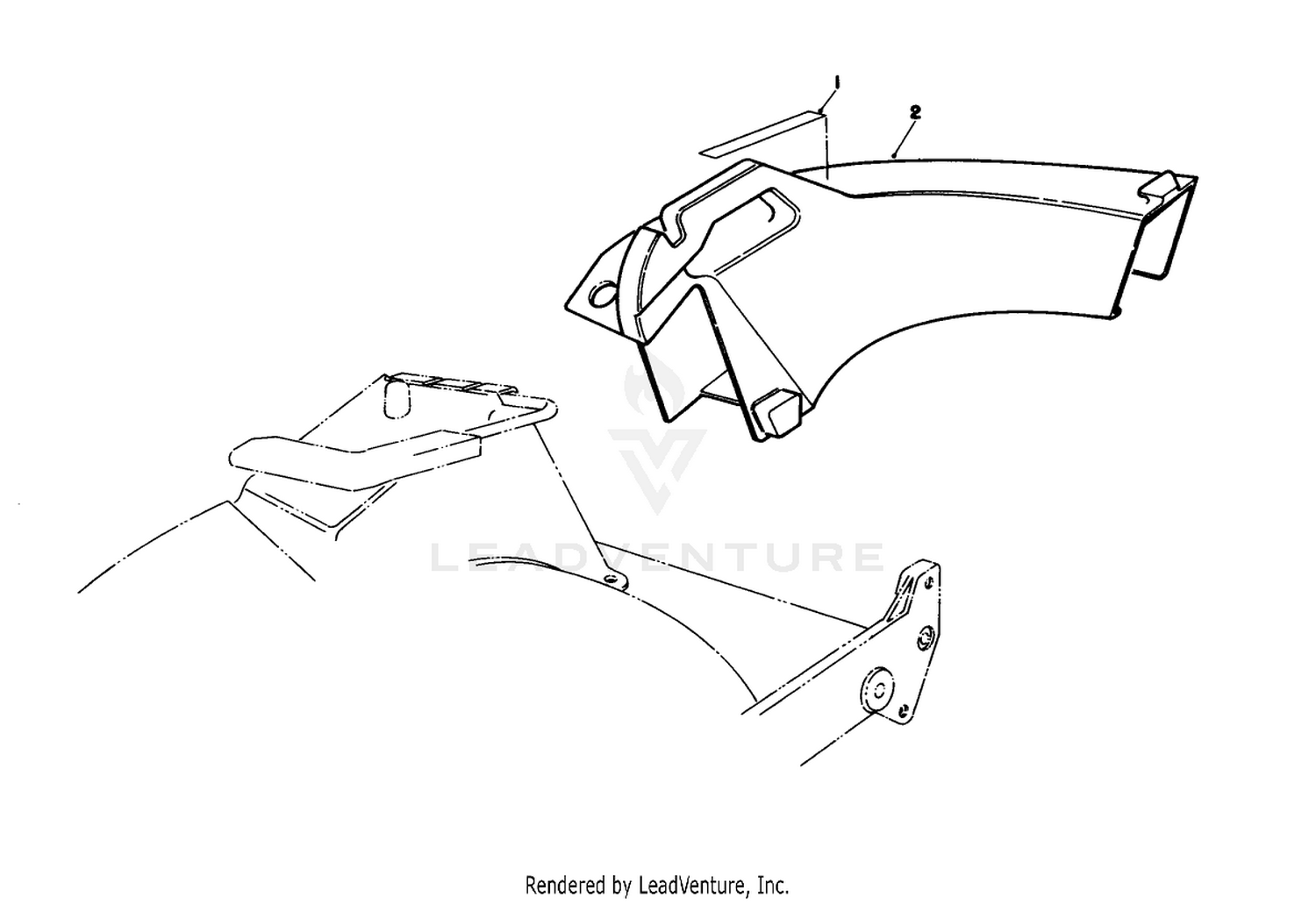Side Discharge Chute Model No. 59110 (optional)