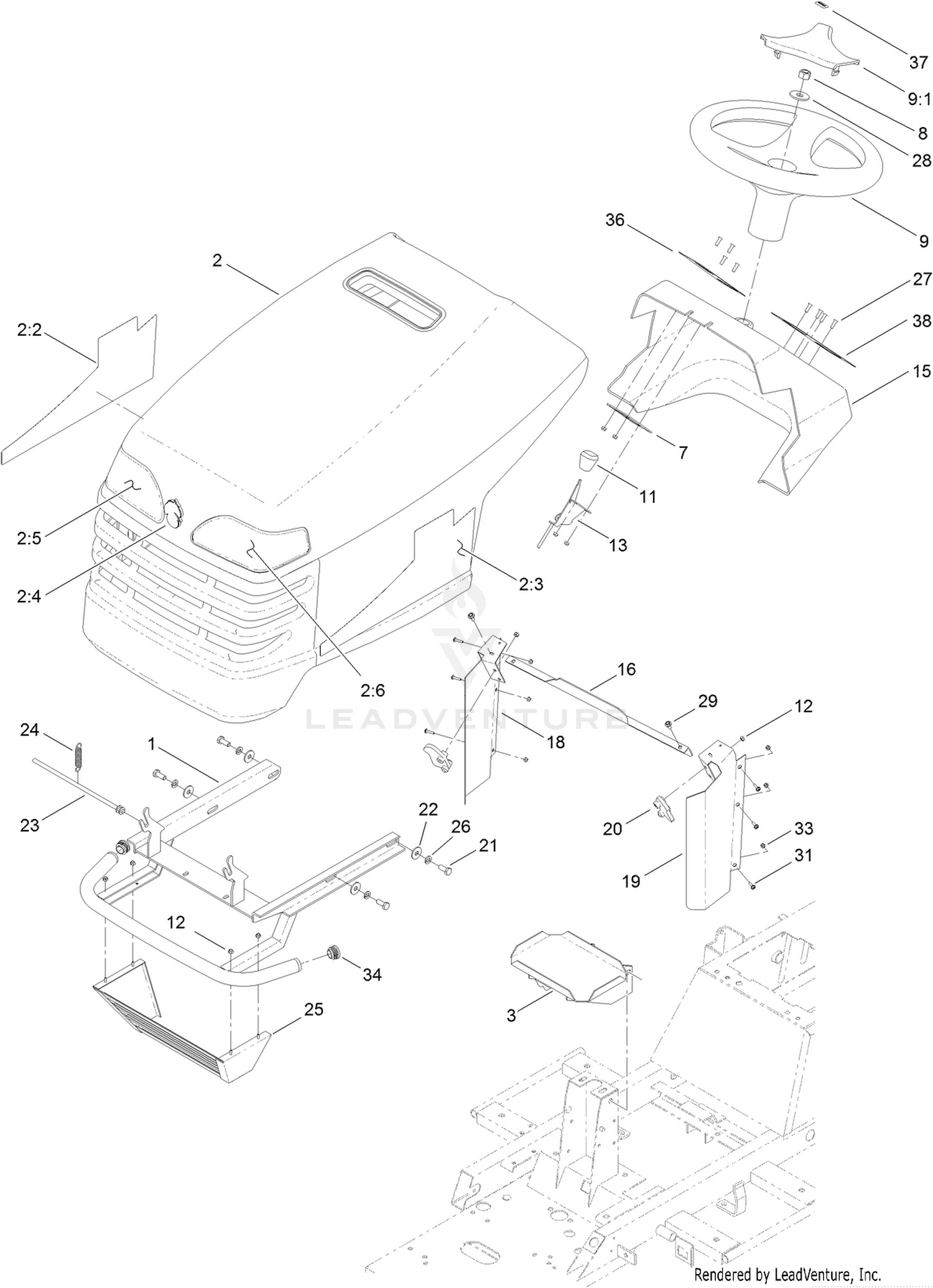 Body and Hood Assembly