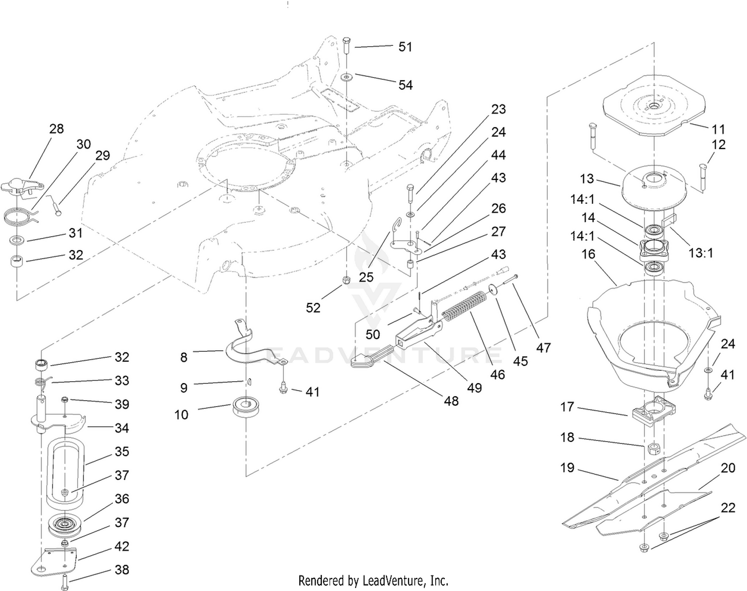 Blade Brake Clutch Assembly