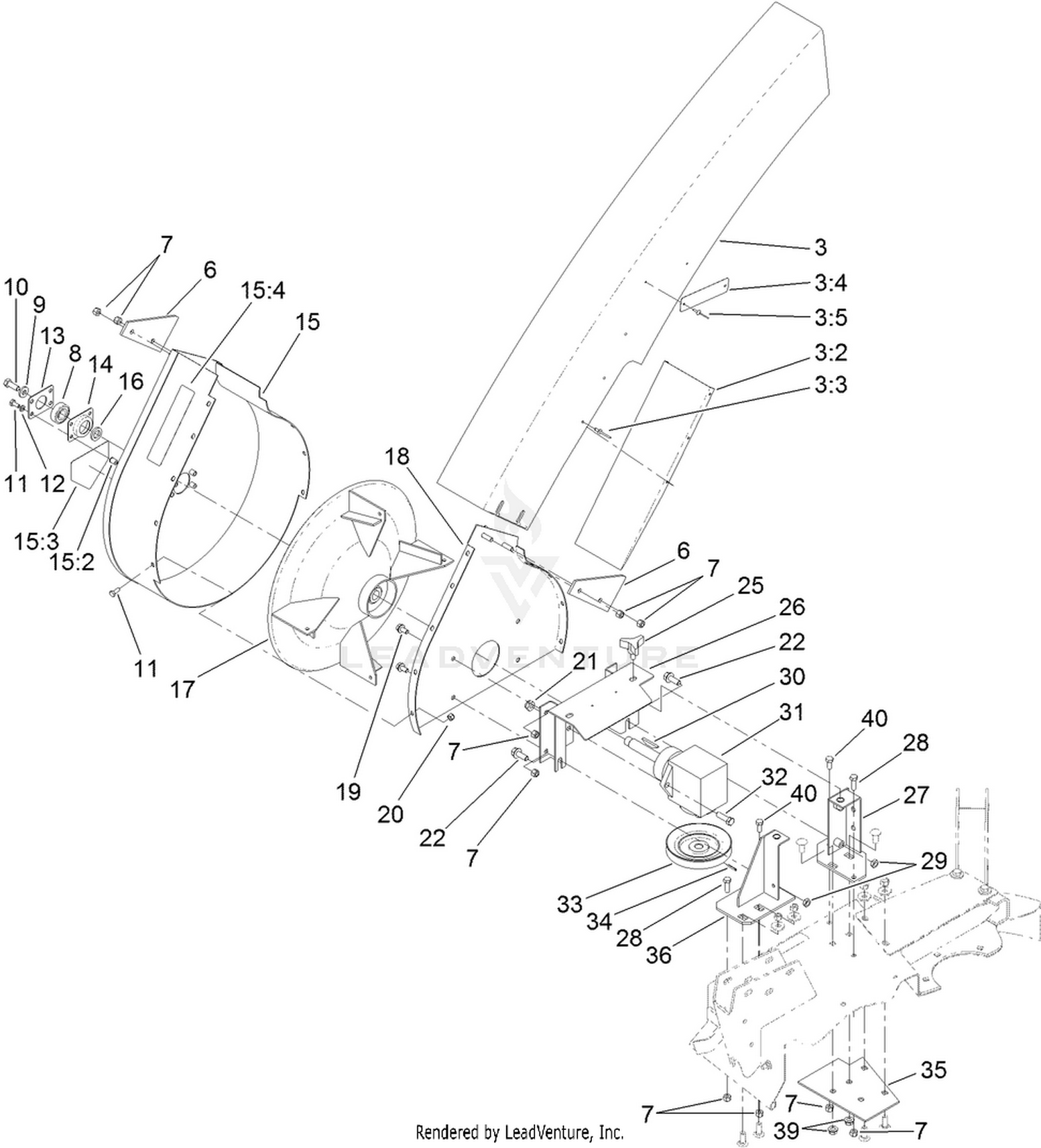 Blower Housing and Mount Assembly