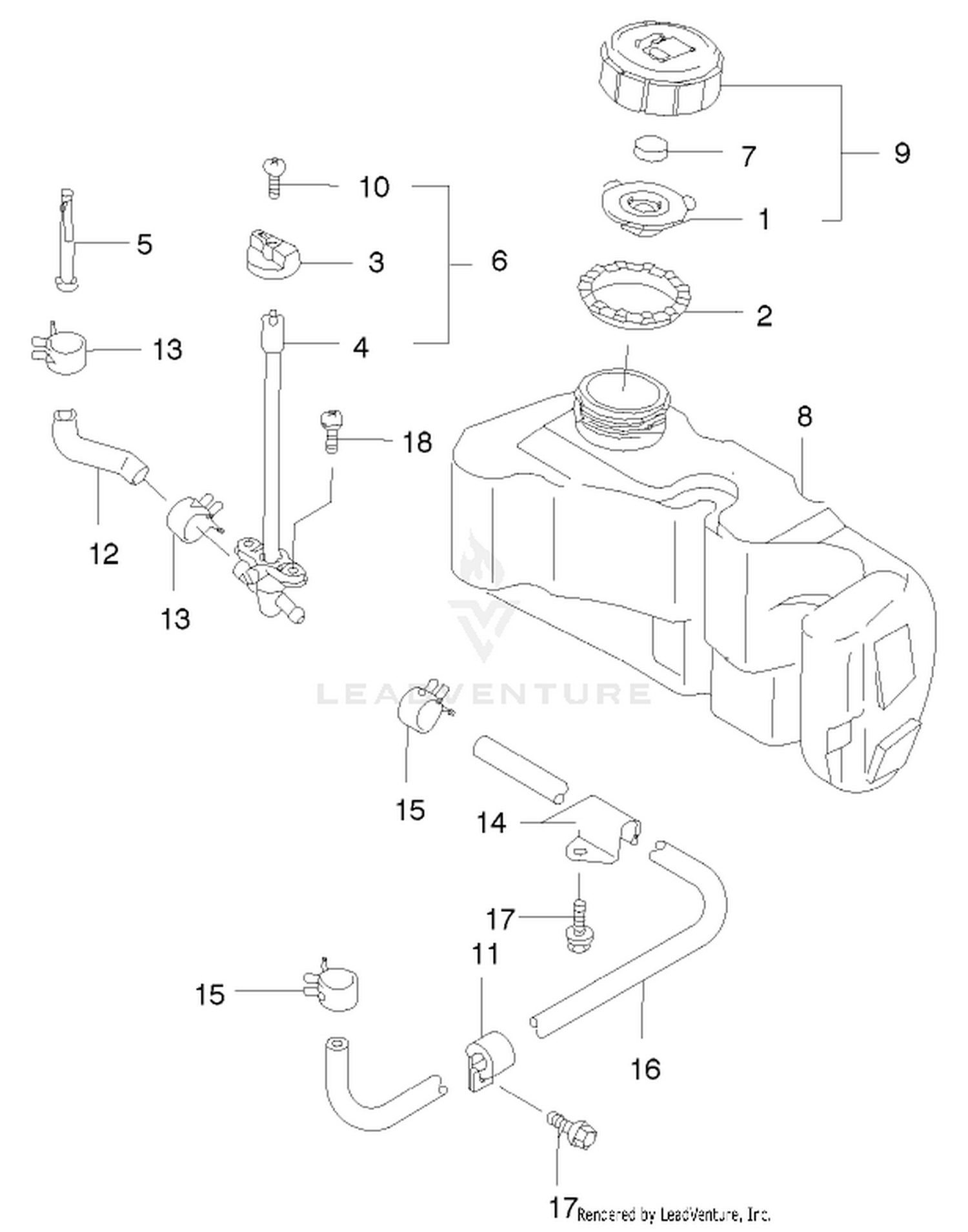 Fuel Tank And Fuel Valve Assembly