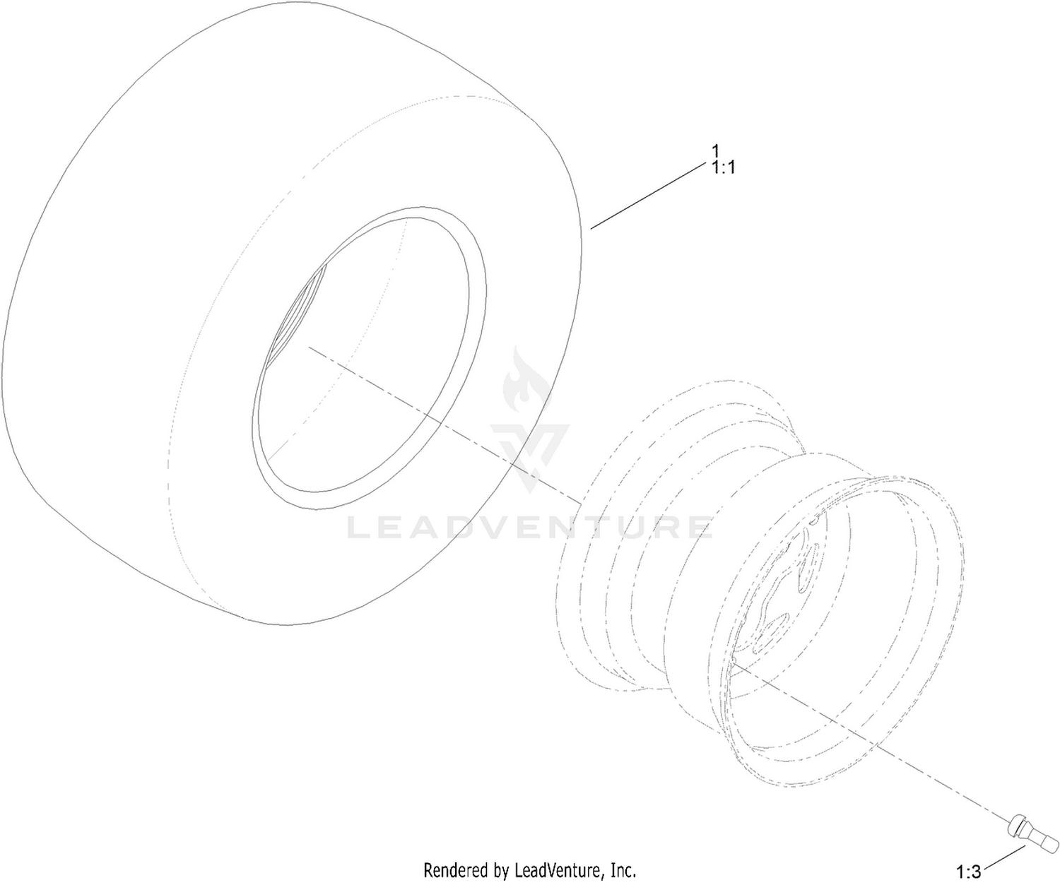 Rear Tire Assembly