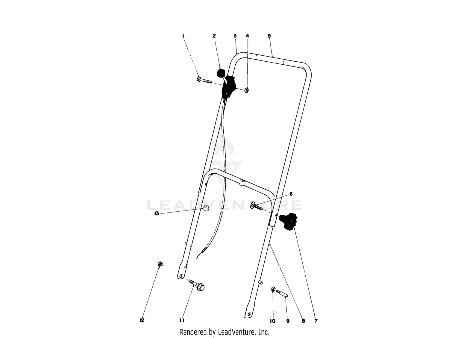 Handle Assembly Model 16077 And 16165