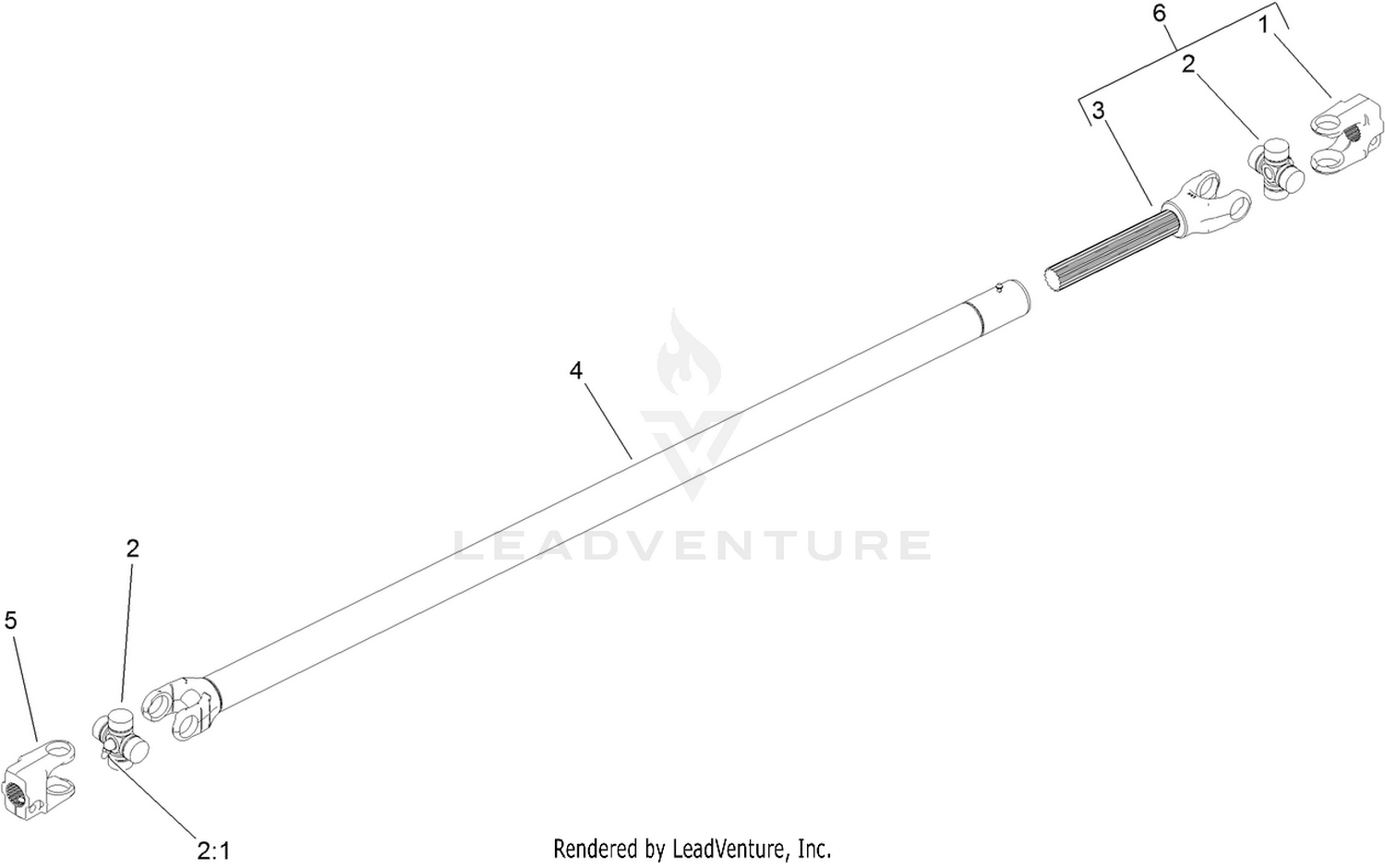 Drive Shaft Assembly No. 136-6327