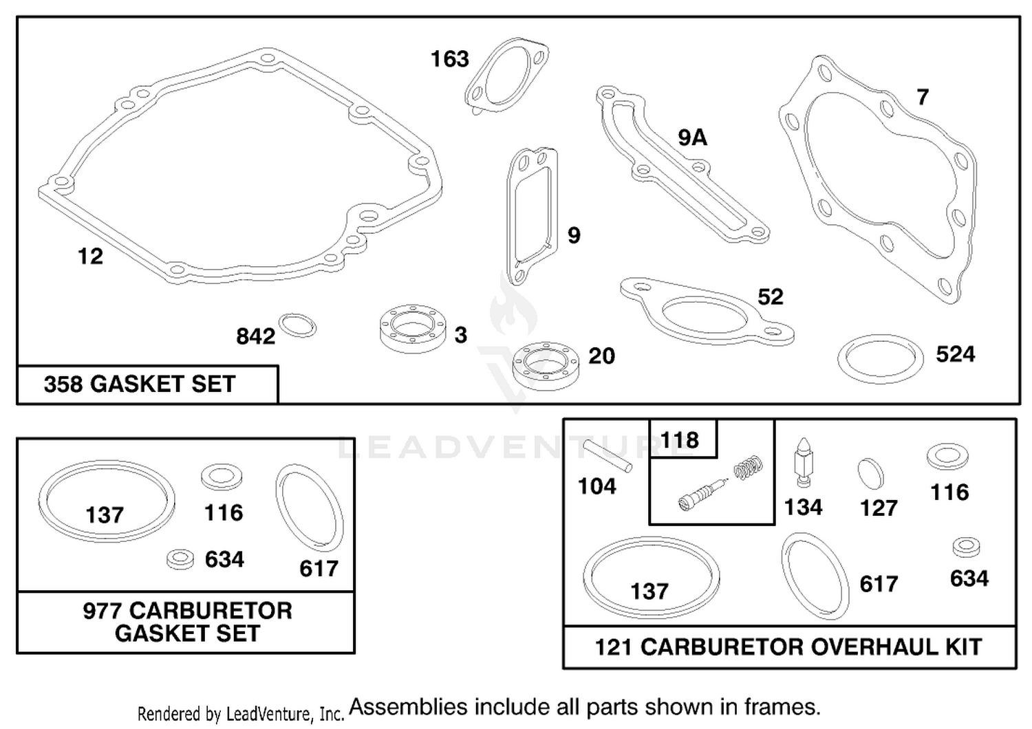 Engine Briggs  Stratton Model 124702-3115-01 8