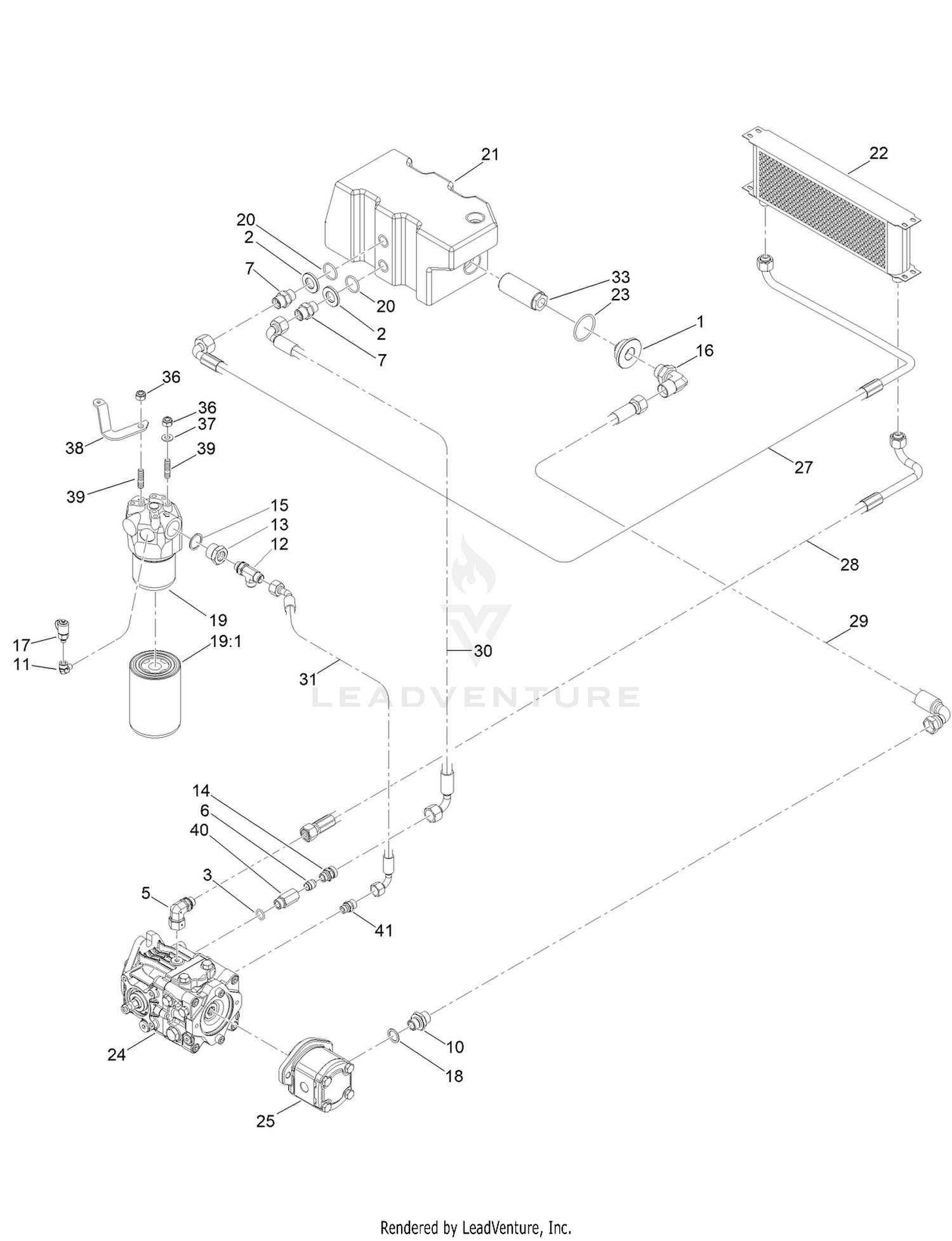 Oil Filter System Assembly