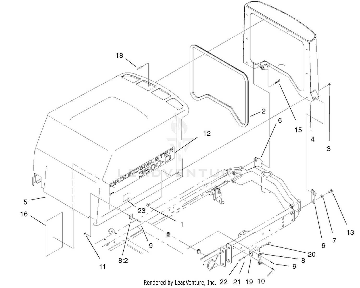 Hood-Screen Assembly