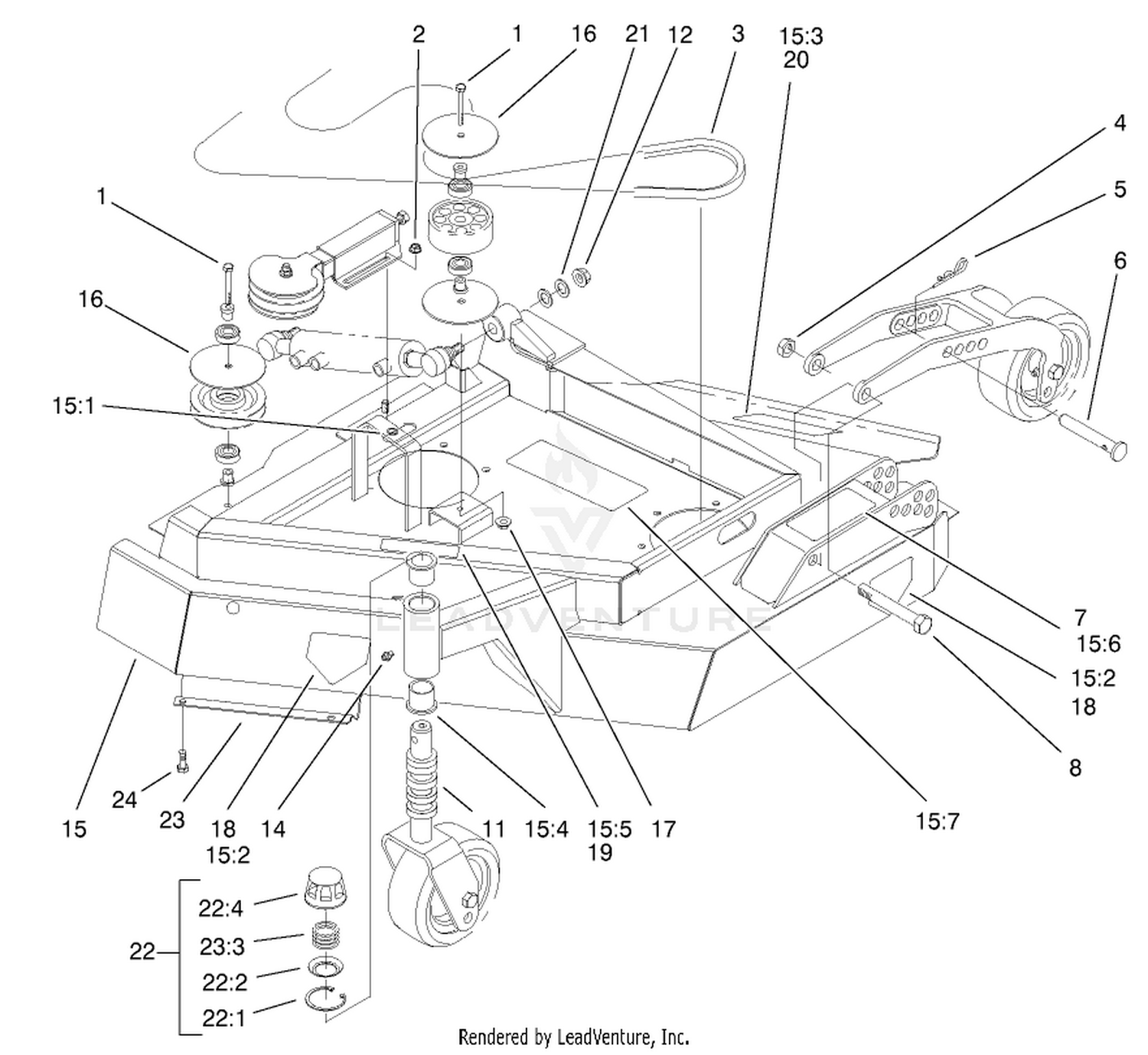 Left Hand Deck Assembly