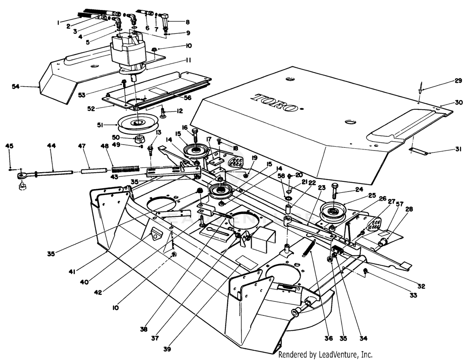 Center Deck Model No. 30592