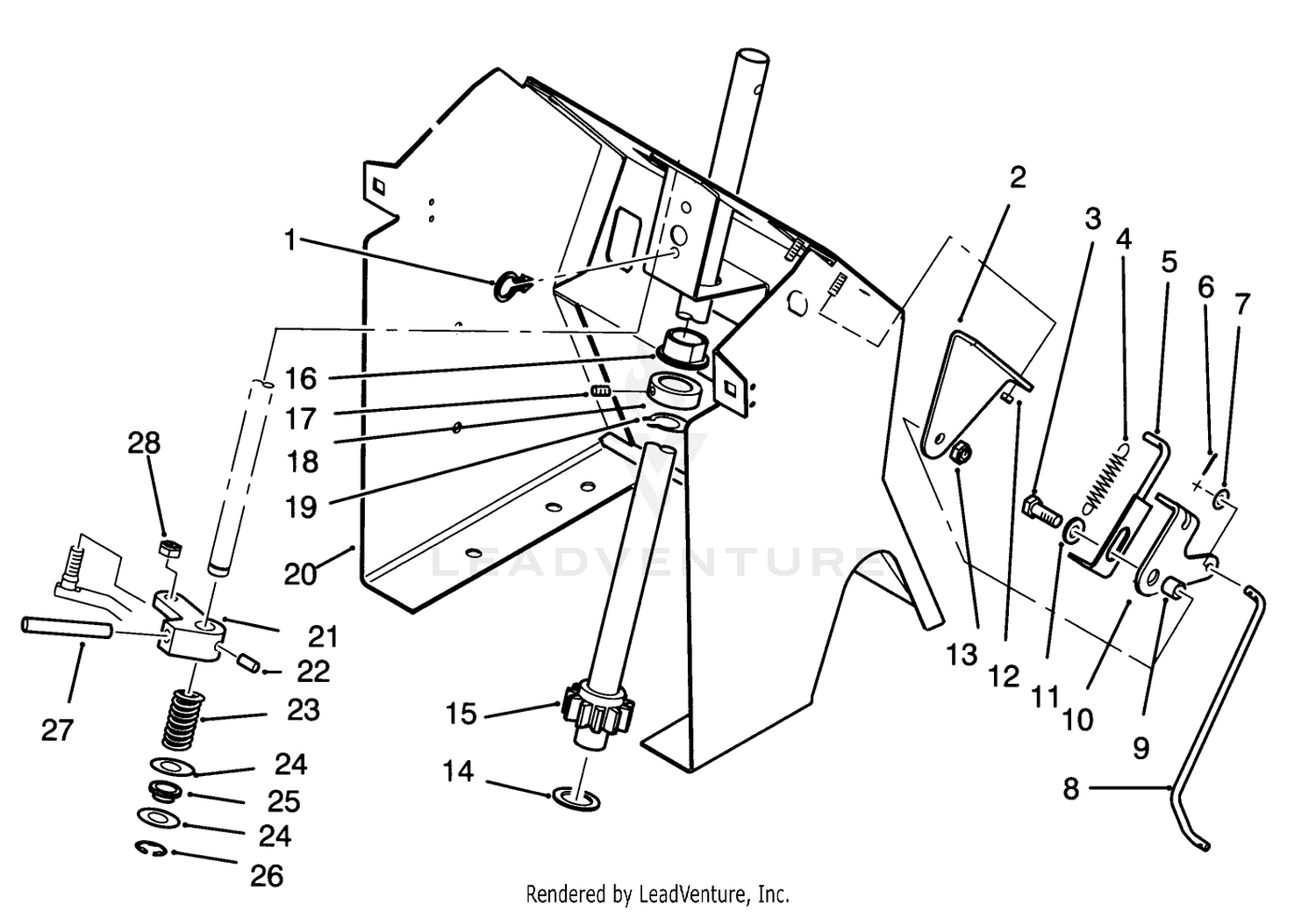 Steering Shaft And Indicator Assembly