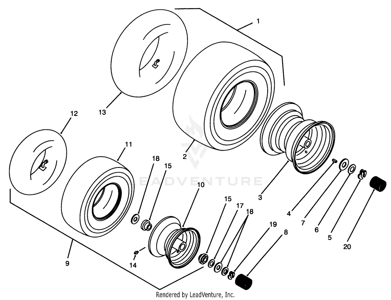 Wheels  Tires Assembly