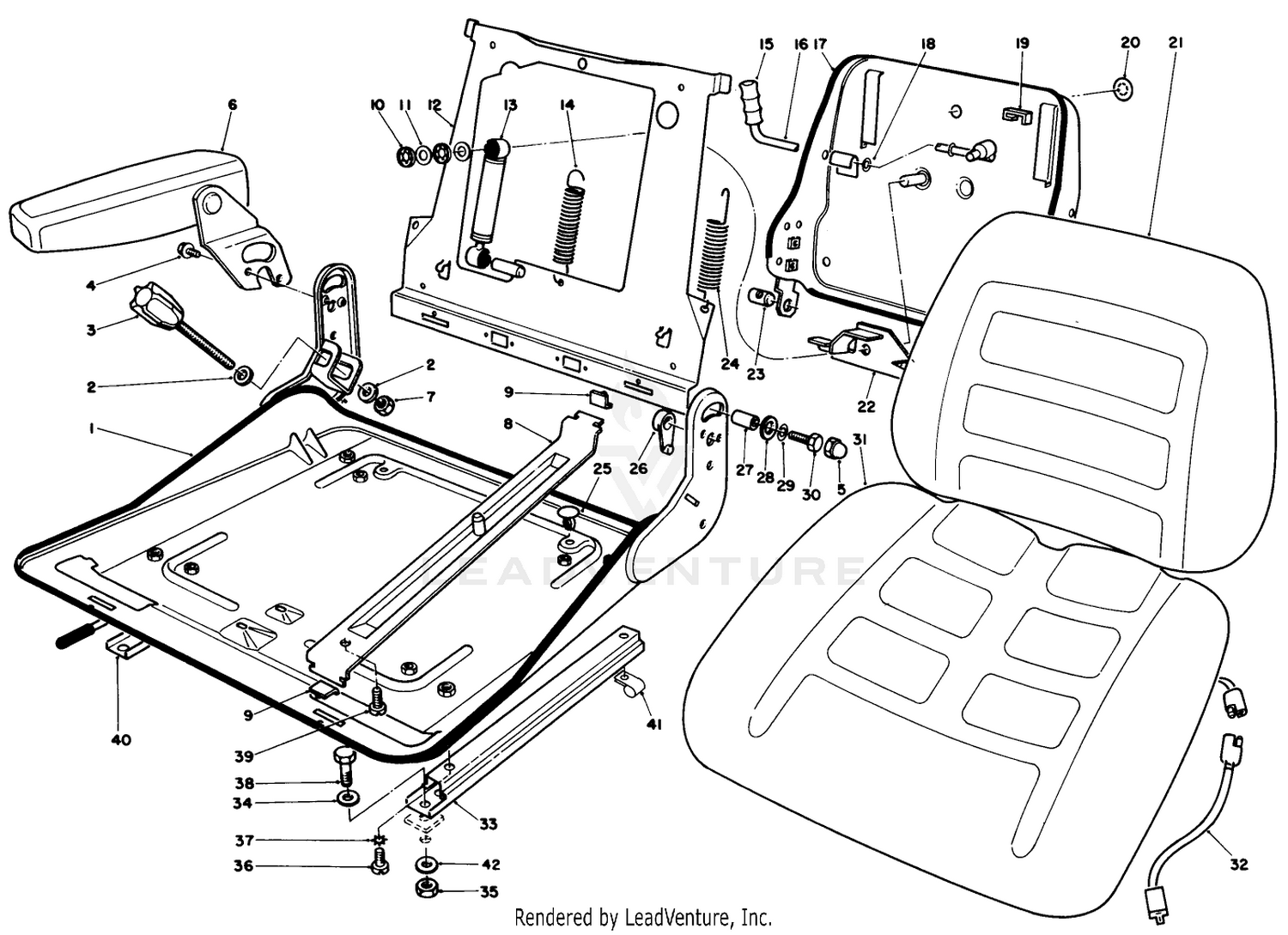 Seat Assembly Model No. 30756 (optional)