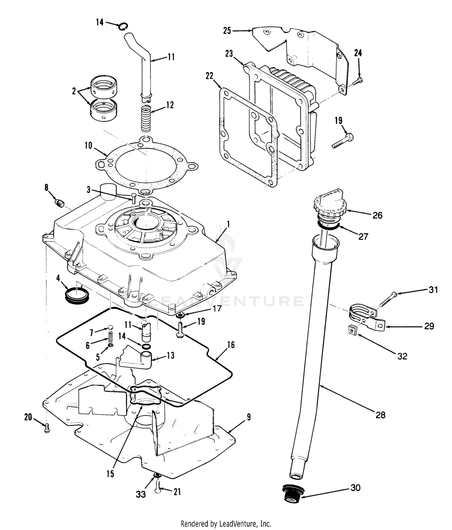 Oil Base And Fill Tube-616-Z, 620-Z