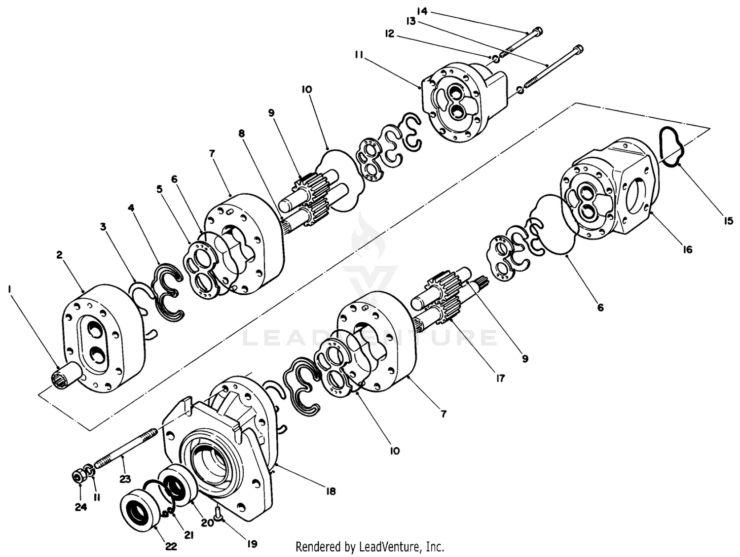 Double Gear Pump No. 69-2050