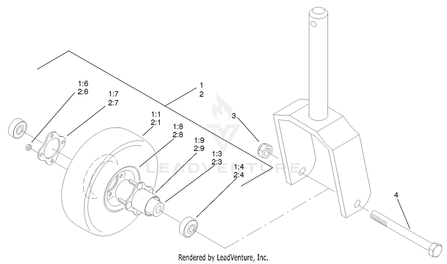 Optional Foam Filled Caster Wheel Assembly