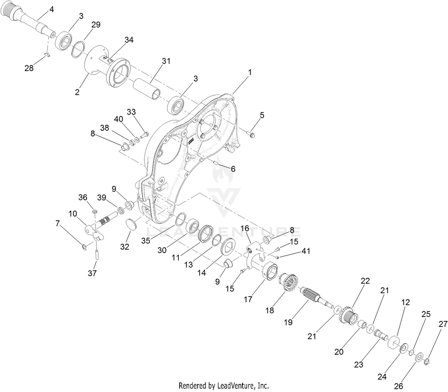 Left Side Transmission Assembly