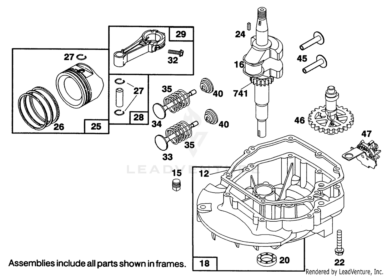 Engine Briggs  Stratton Model 124702-3115-01 2