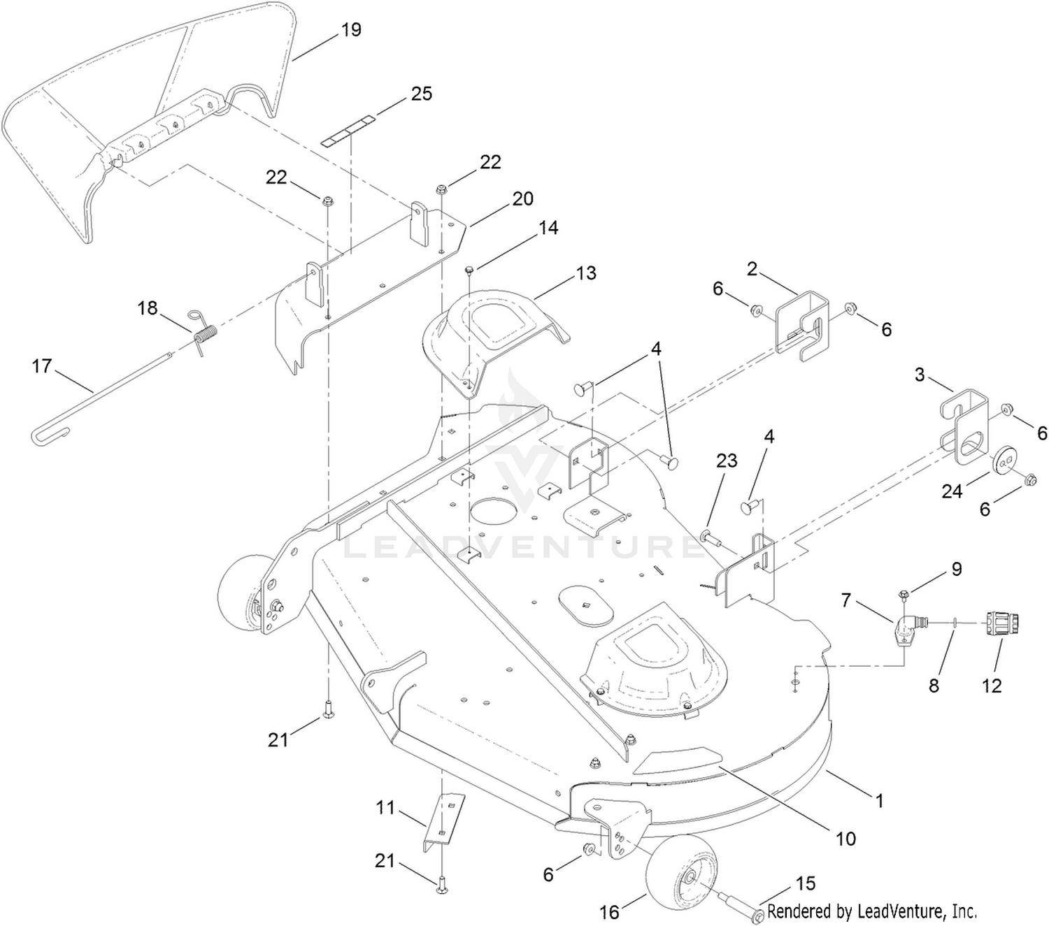 42 Inch Deck Assembly