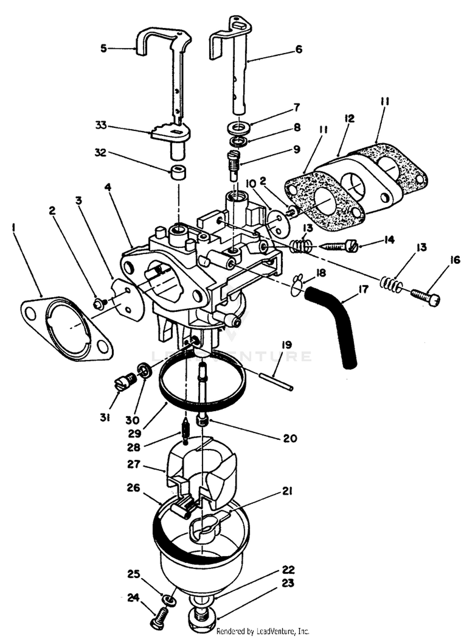 Carburetor Assembly (engine No. Vmj8)
