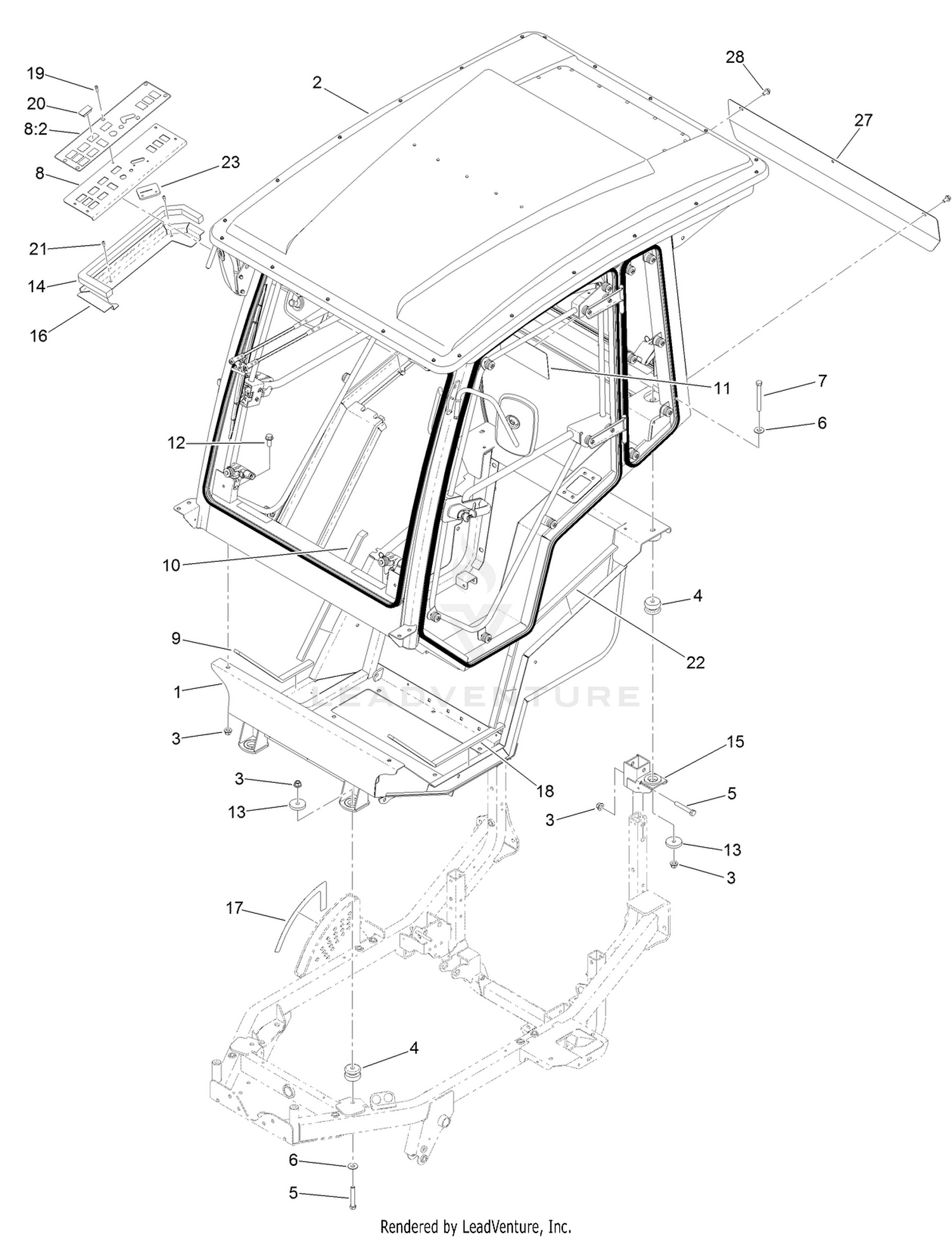 Cab Mounting Assembly